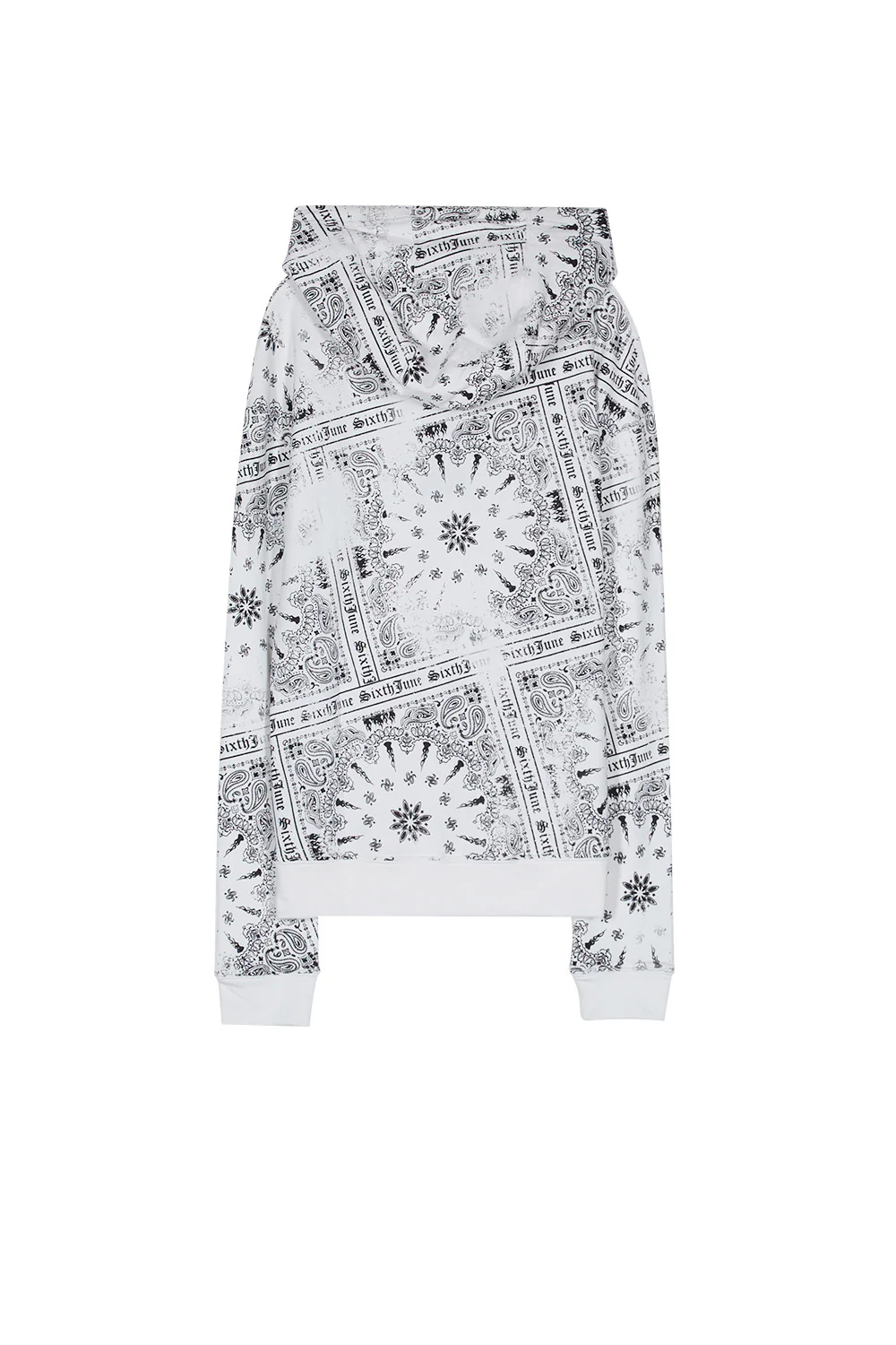 Sweat capuche all over bandana blanc - Image 8