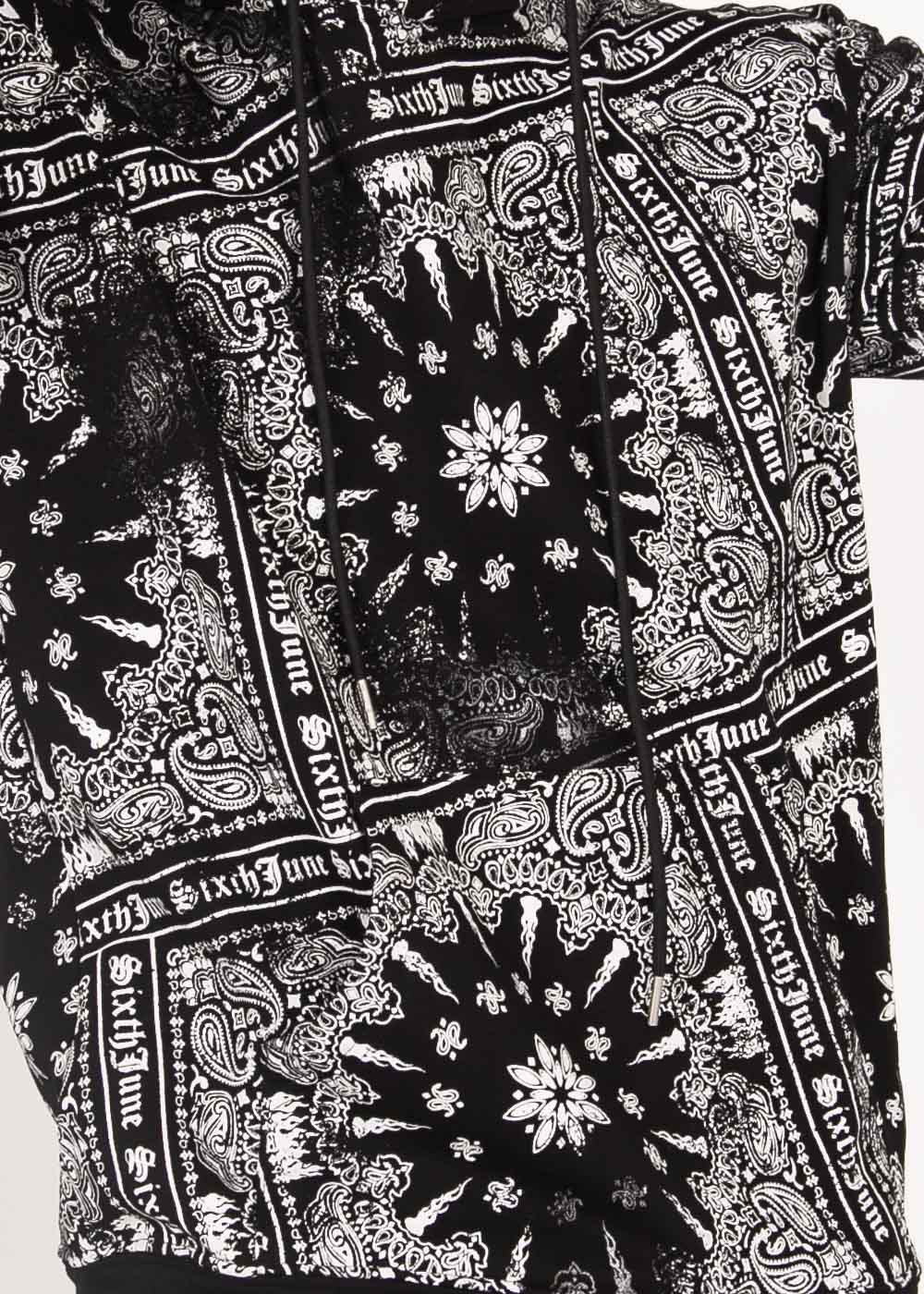 Sweat capuche all over bandana Sixth June noir - Image 3