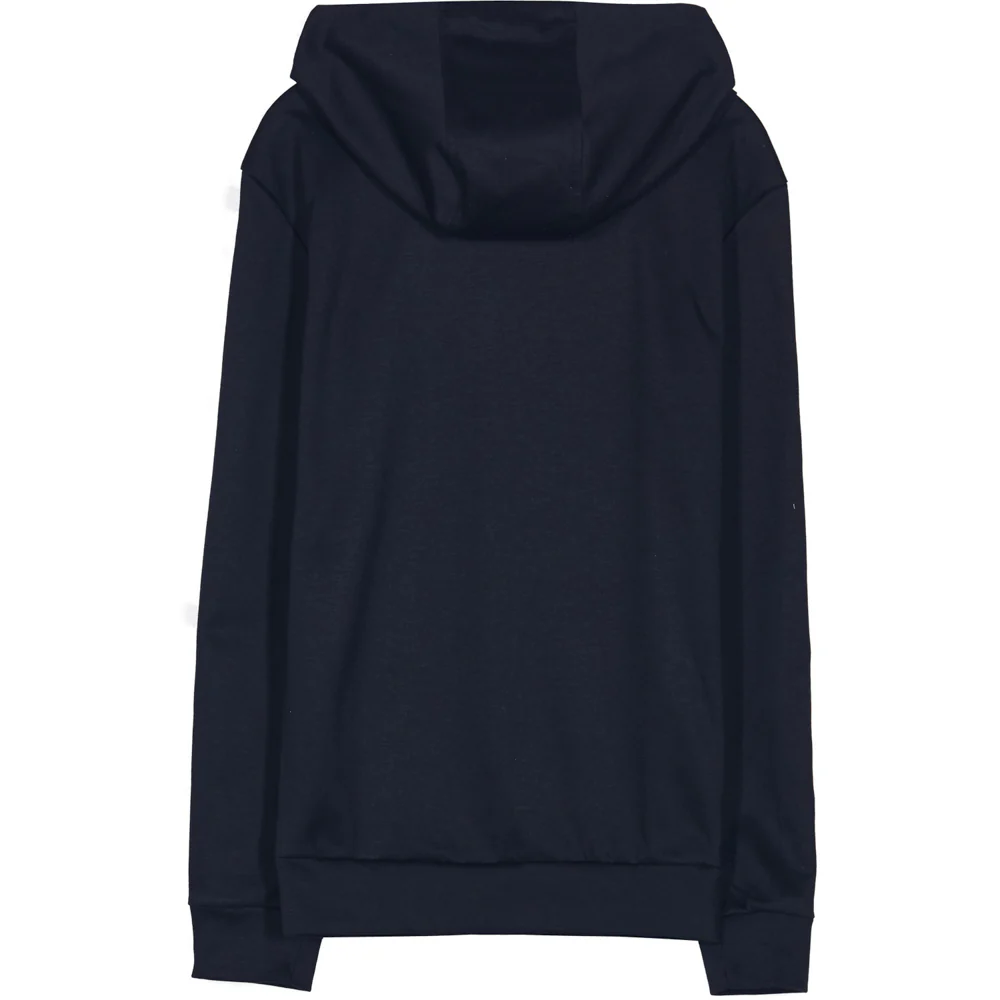 Sweat capuche bandes bicolores noir rouge vert - Image 5