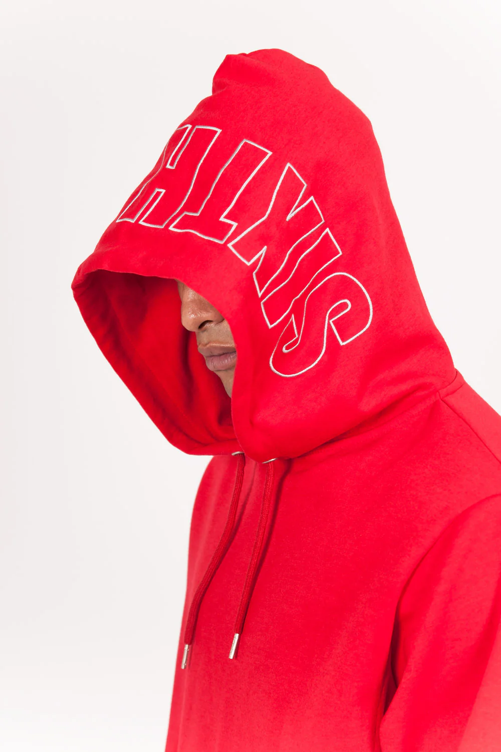 Sweat capuche broderie logo rouge - Image 3