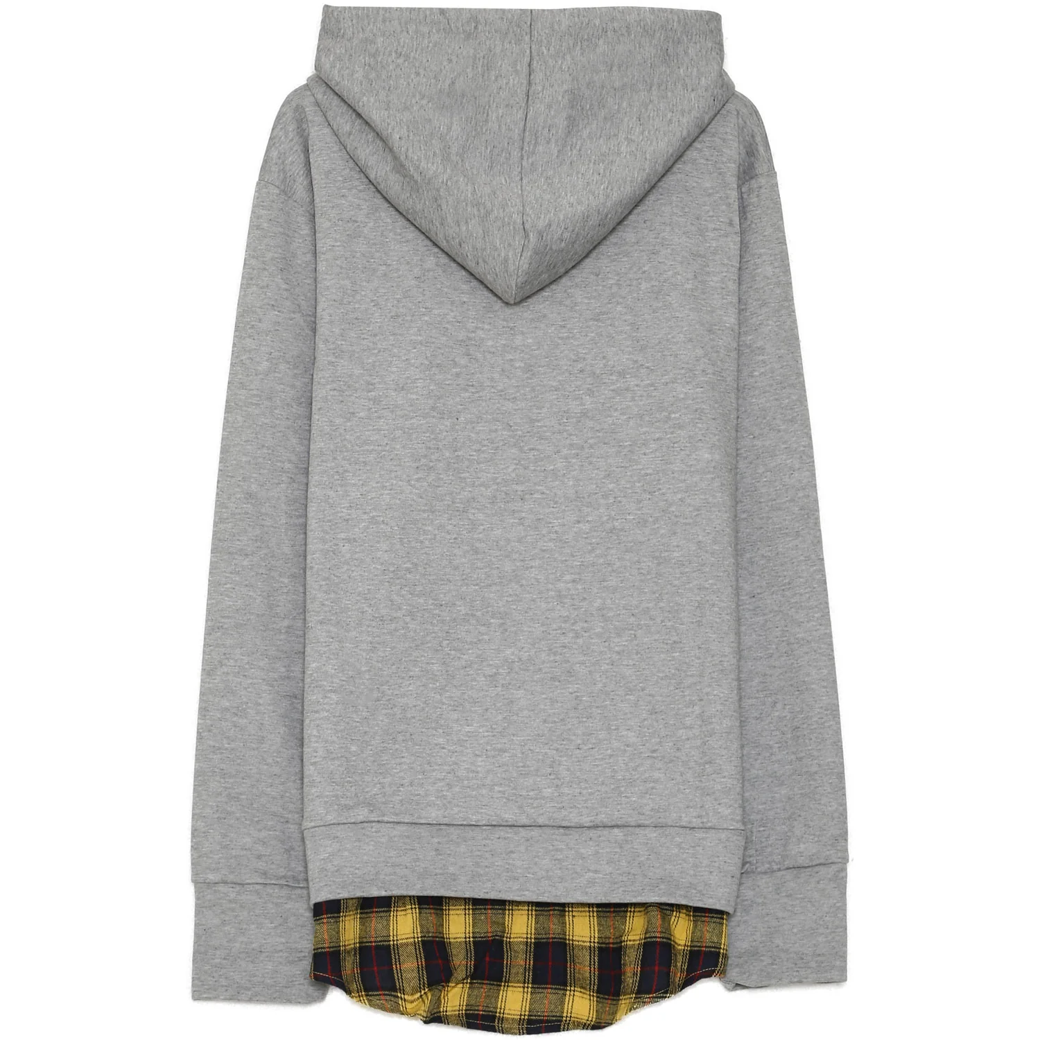 Sweat capuche carreaux logo noir - Image 9