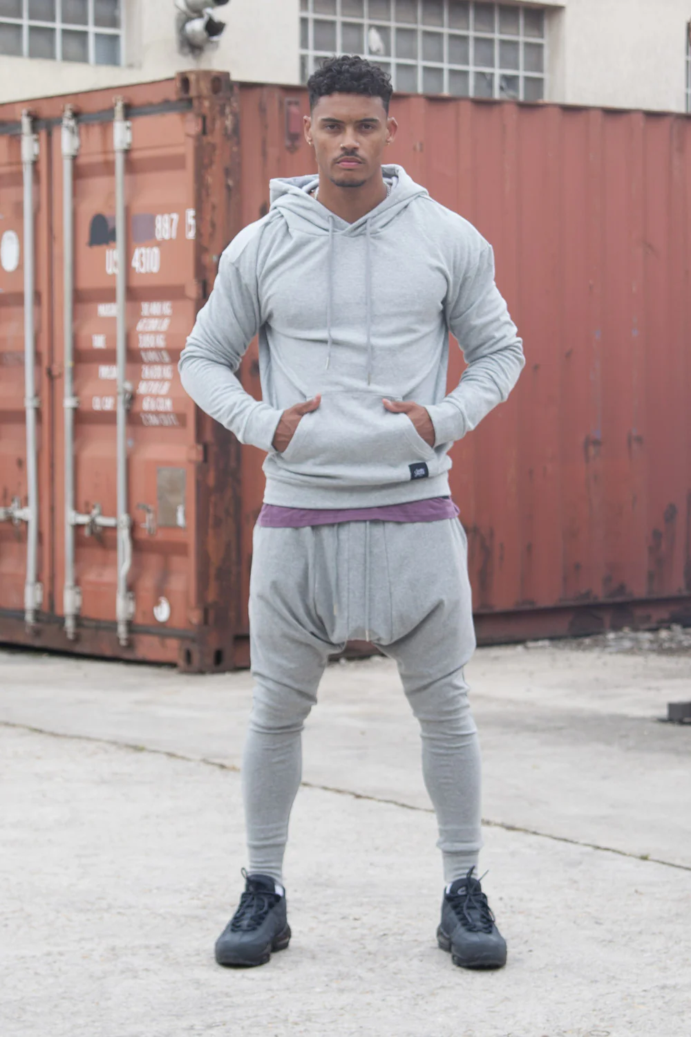 Sweat capuche classique Sixth June gris clair - Image 2