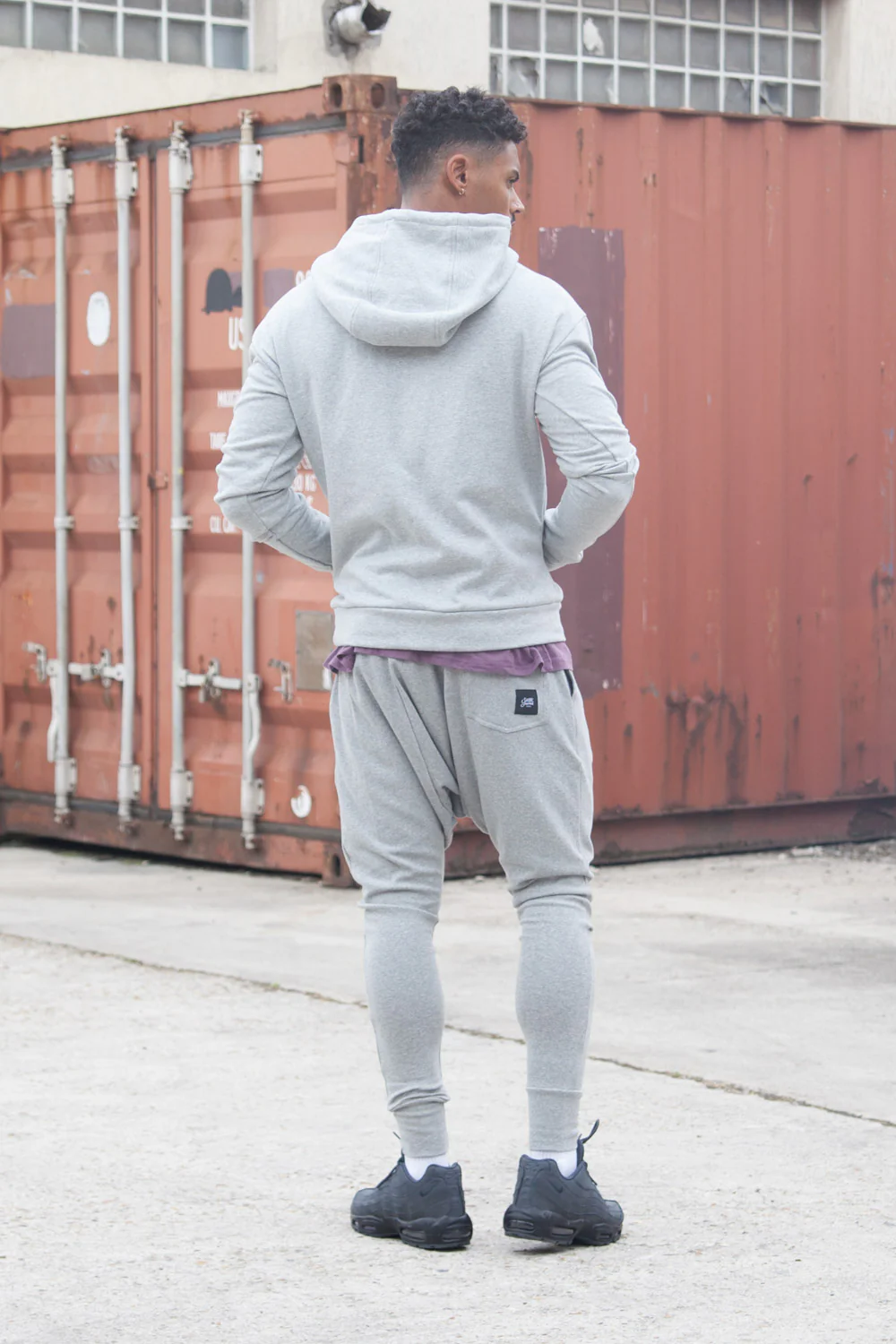 Sweat capuche classique Sixth June gris clair - Image 4