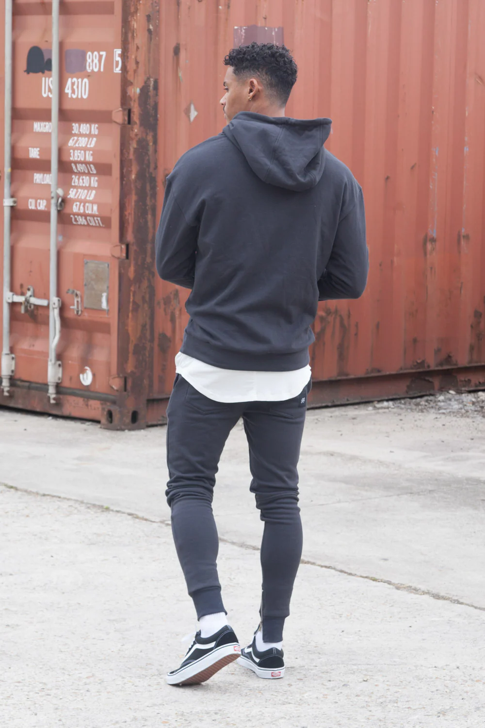 Sweat capuche classique Sixth June gris foncé - Image 4