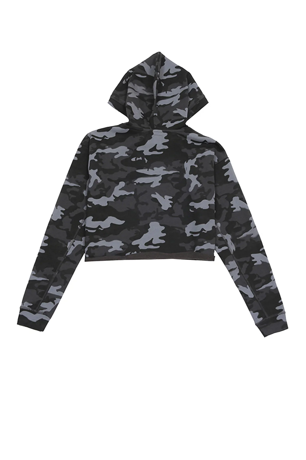 Sweat capuche court camouflage Sport noir W2385VSW - Image 5