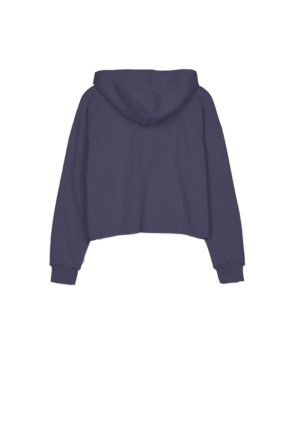 Sweat capuche court large bleu foncé - Image 5
