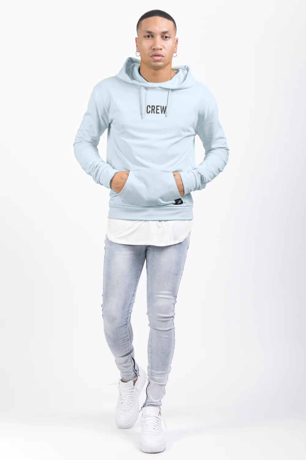 Sweat capuche crew tour bleu - Image 2