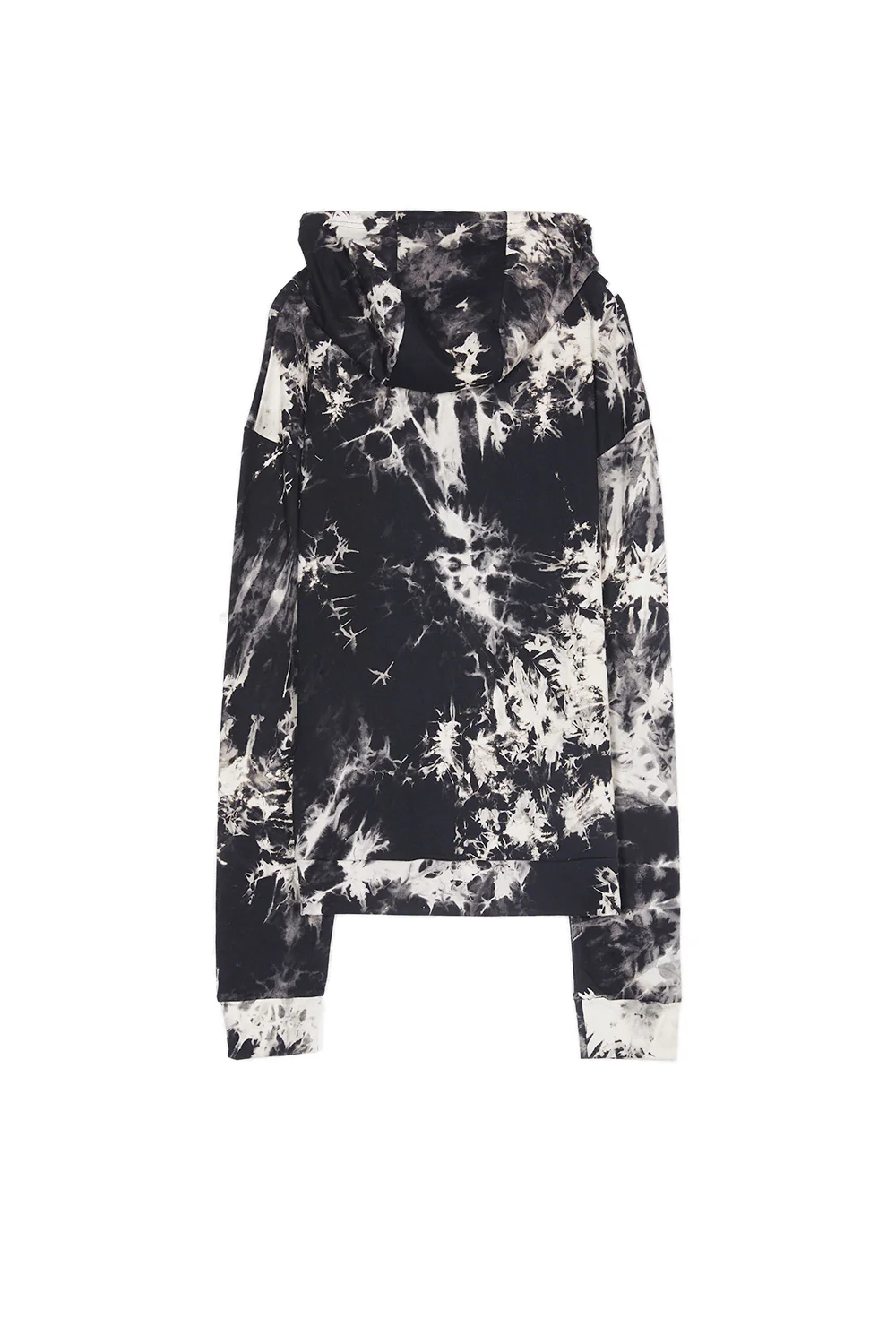 Sweat capuche délavé noir - Image 6