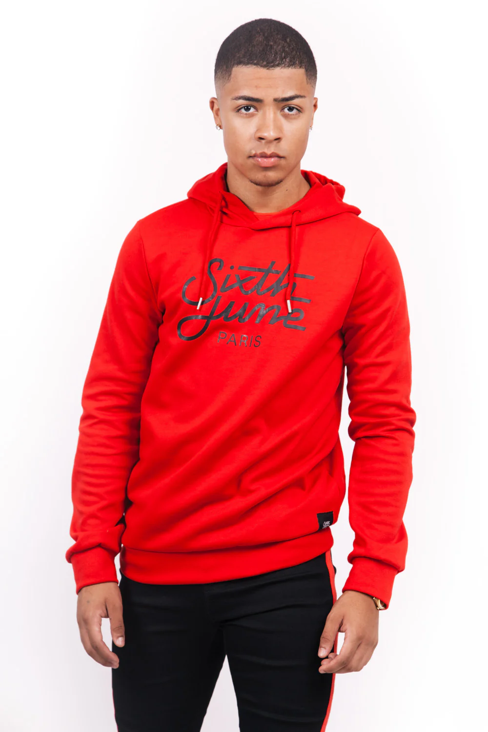 Sweat capuche grand logo rouge - Image 2