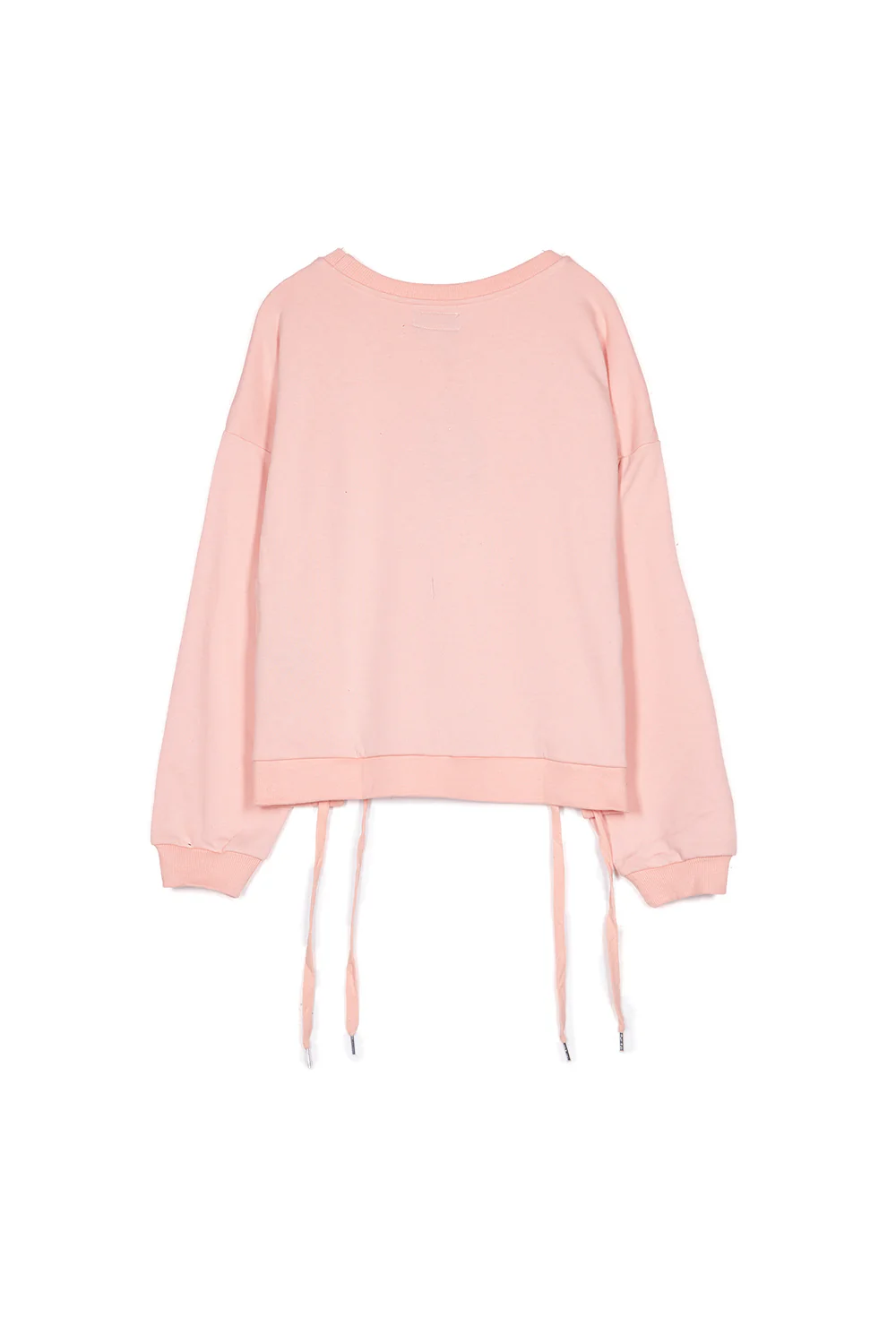 Sweat capuche lacage côté logo rose - Image 5