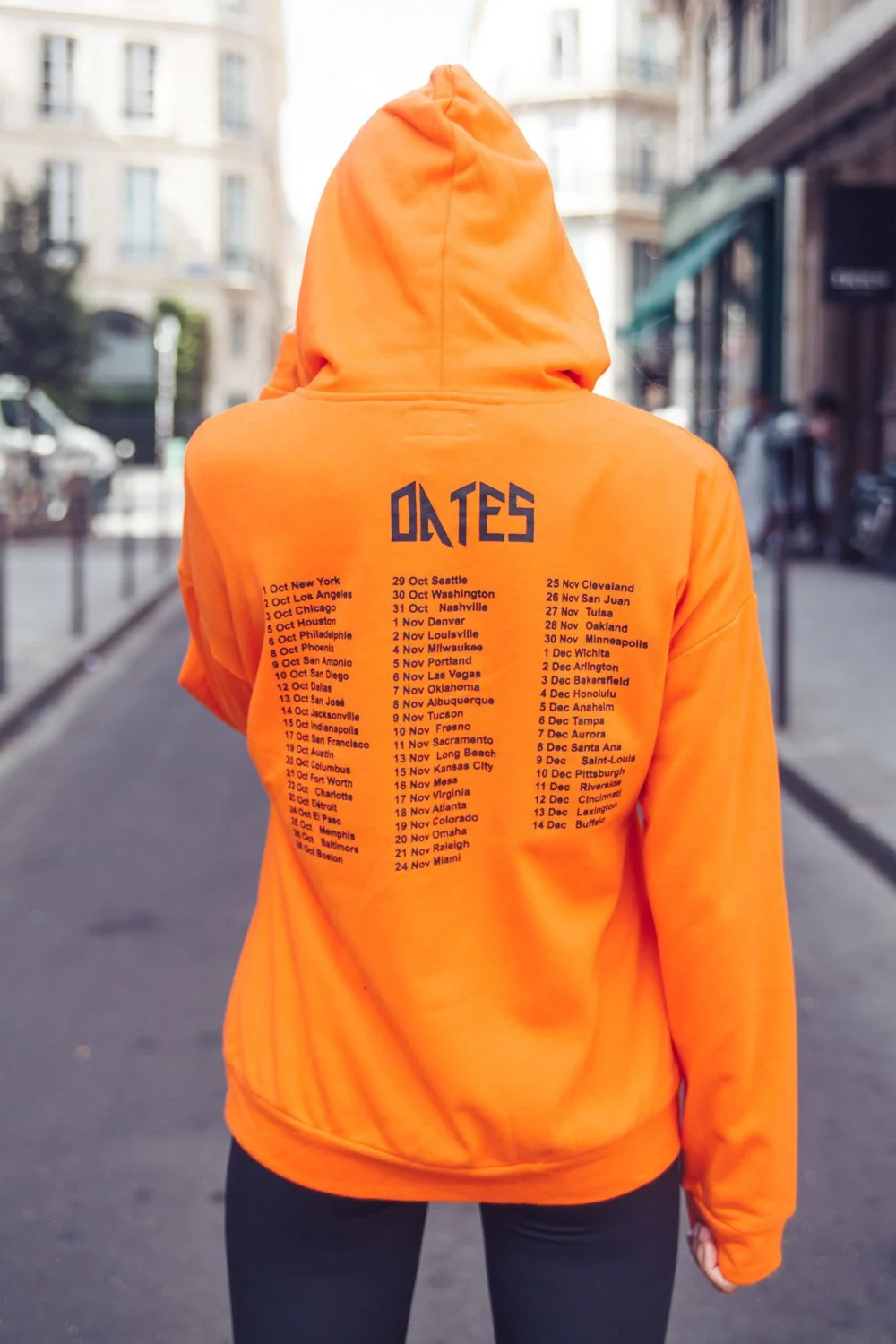 Sweat capuche Monsters Tour orange - Image 2