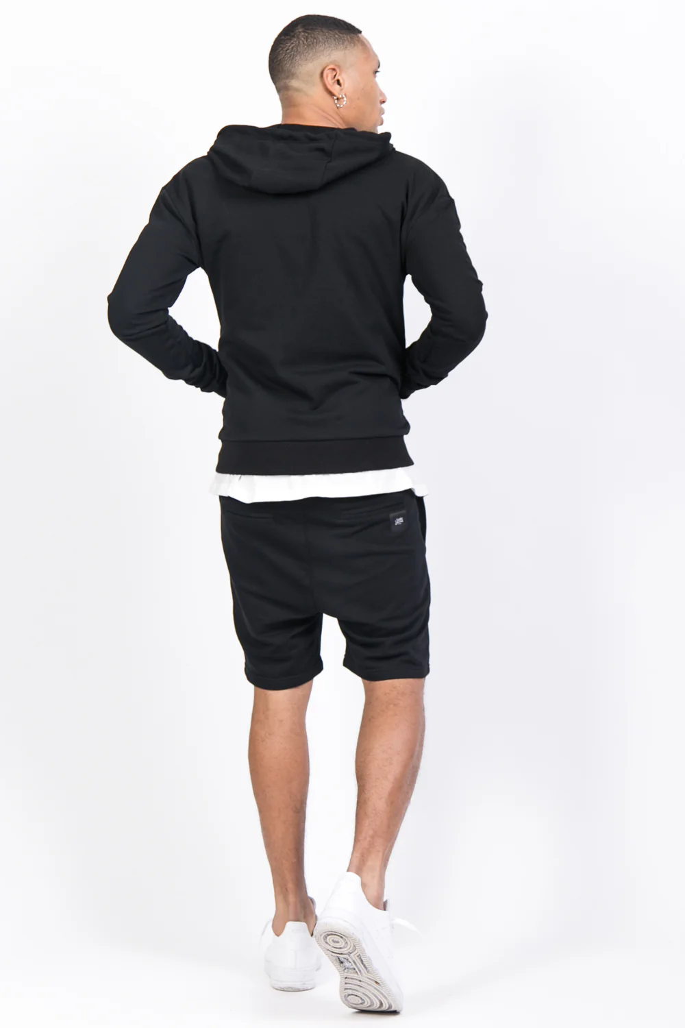 Sweat capuche Paris GPS zippé noir - Image 3
