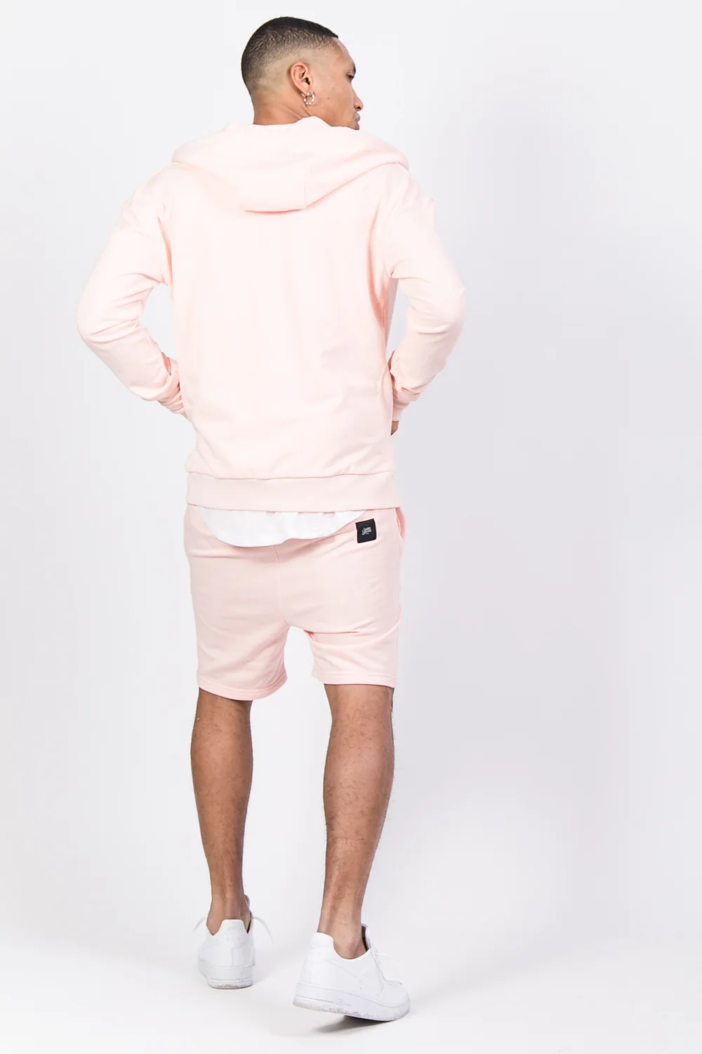 Sweat capuche Paris GPS zippé rose - Image 3
