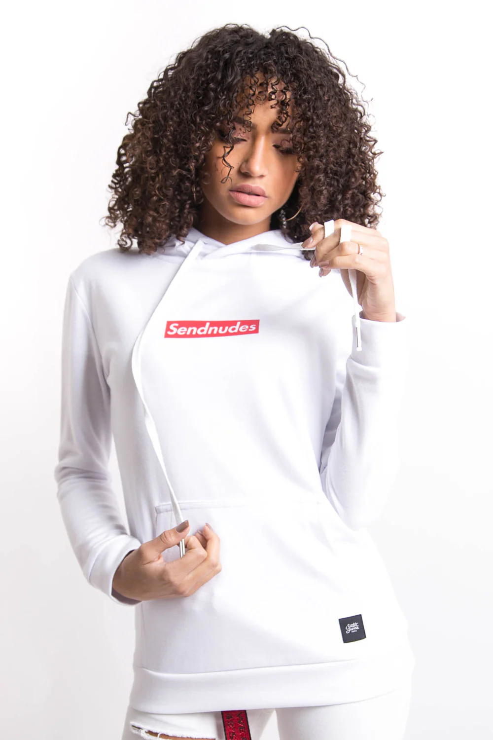 Sweat capuche Sendnudes blanc - Image 2
