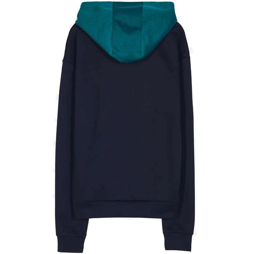 Sweat capuche tricolore noir rouge vert - Image 5