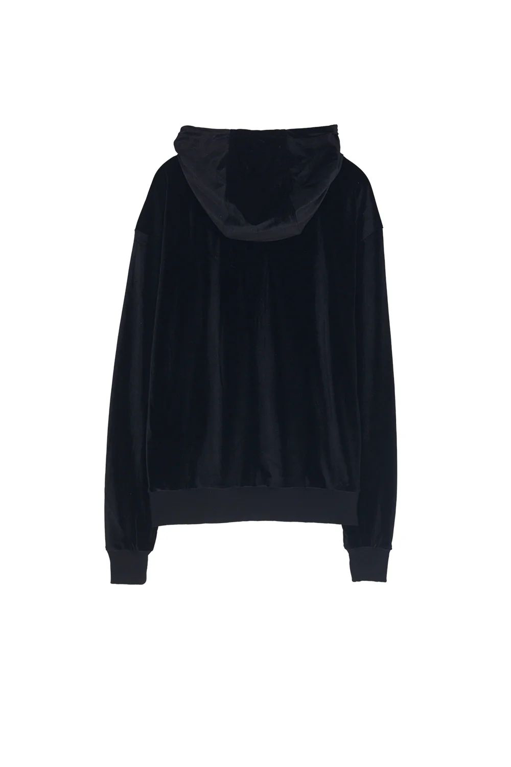 Sweat capuche velours noir - Image 6