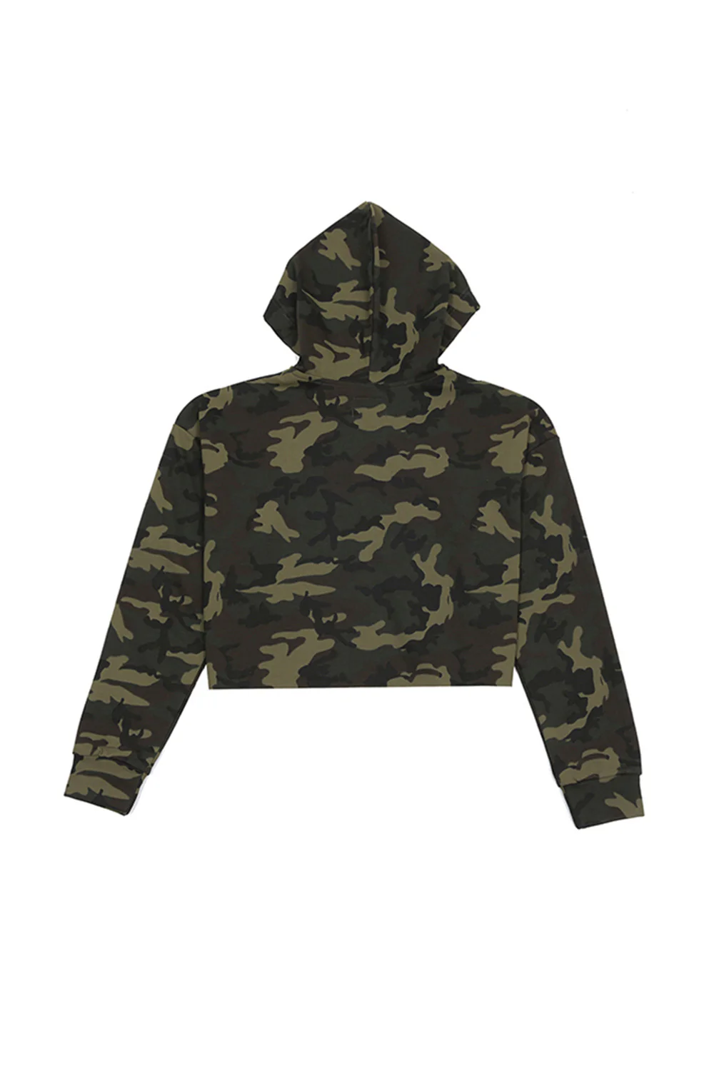 Sweat capuche zippé camouflage Sport kaki W2387VJA - Image 6