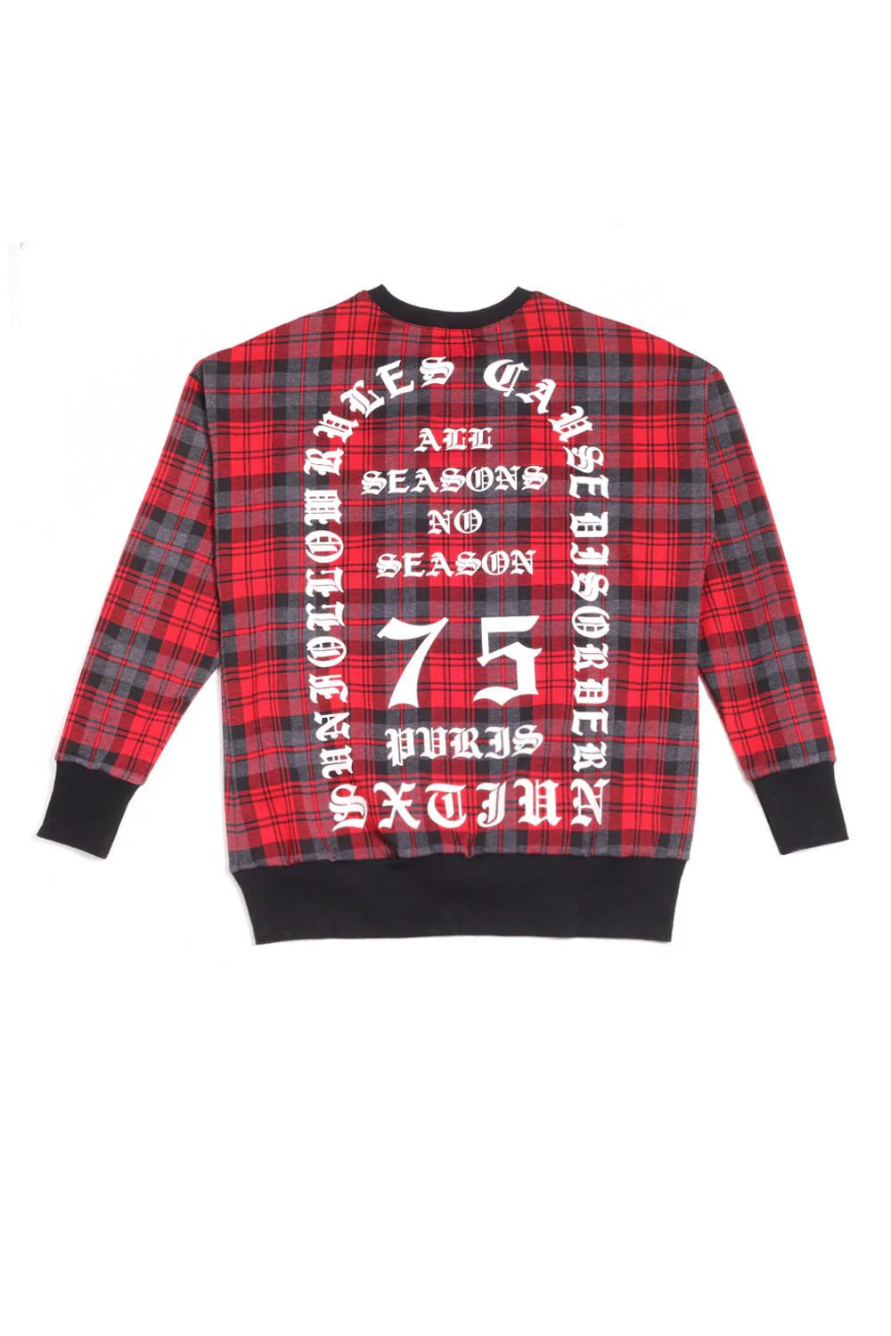 Sweat carreaux All Season rouge M2310KSW - Image 7