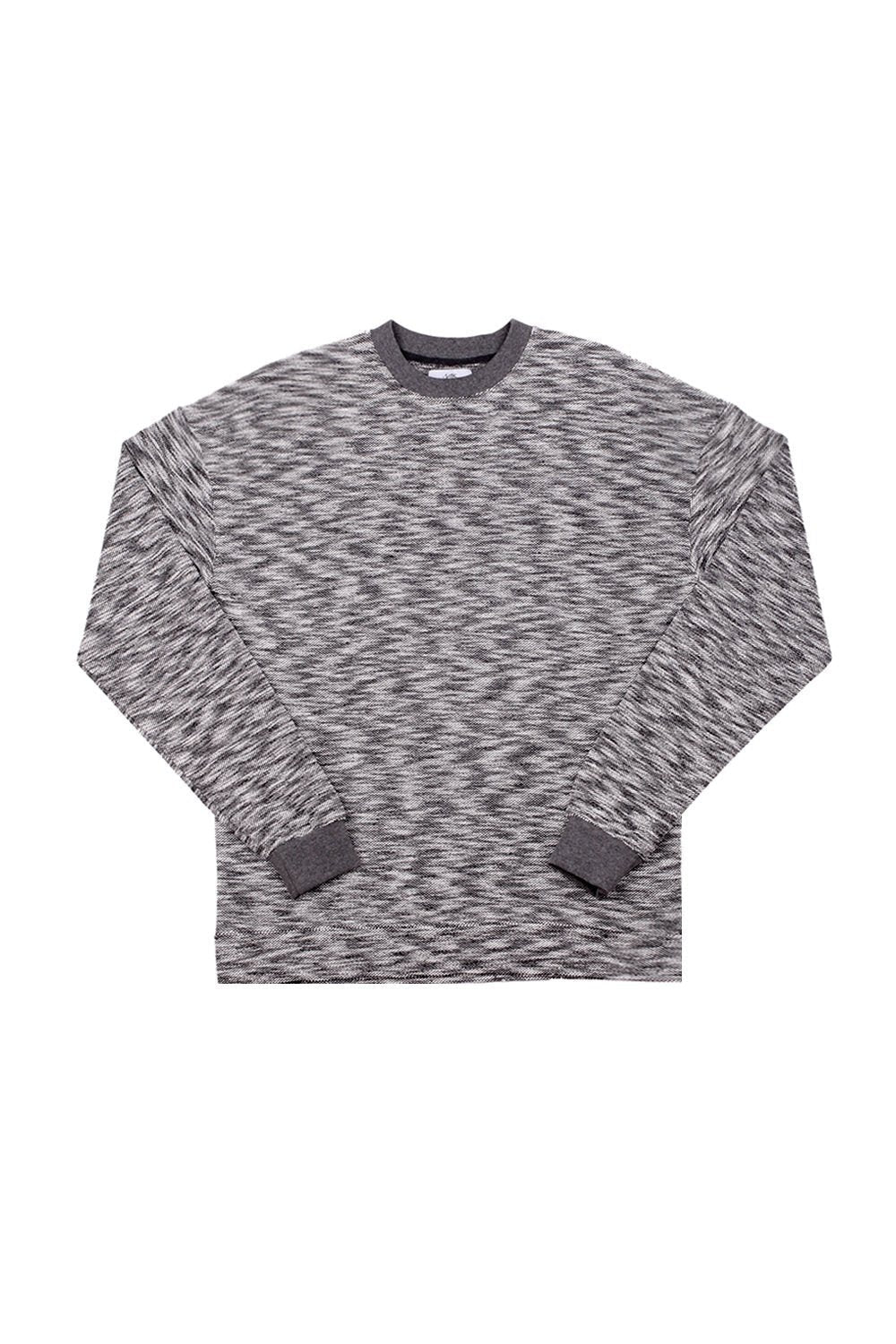 Sweat chiné basique gris M2209PSW - Image 4