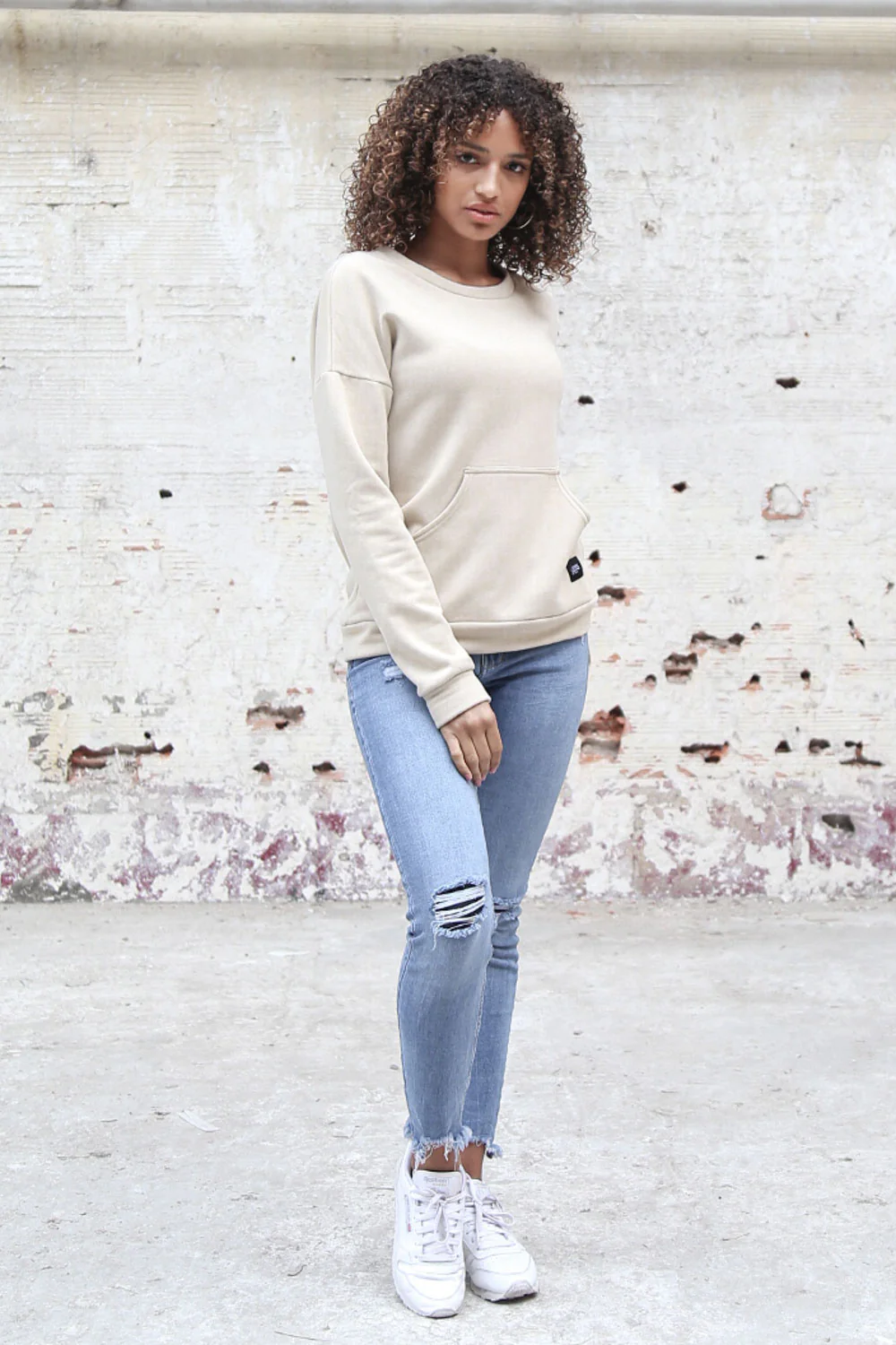 Sweat classique beige - Image 2