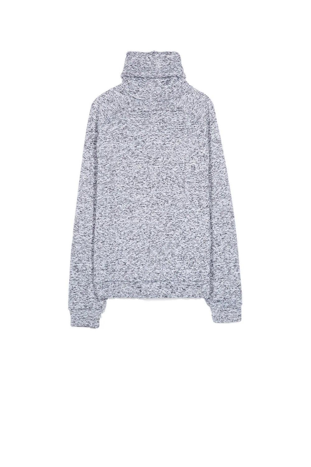 Sweat col montant chiné gris - Image 6