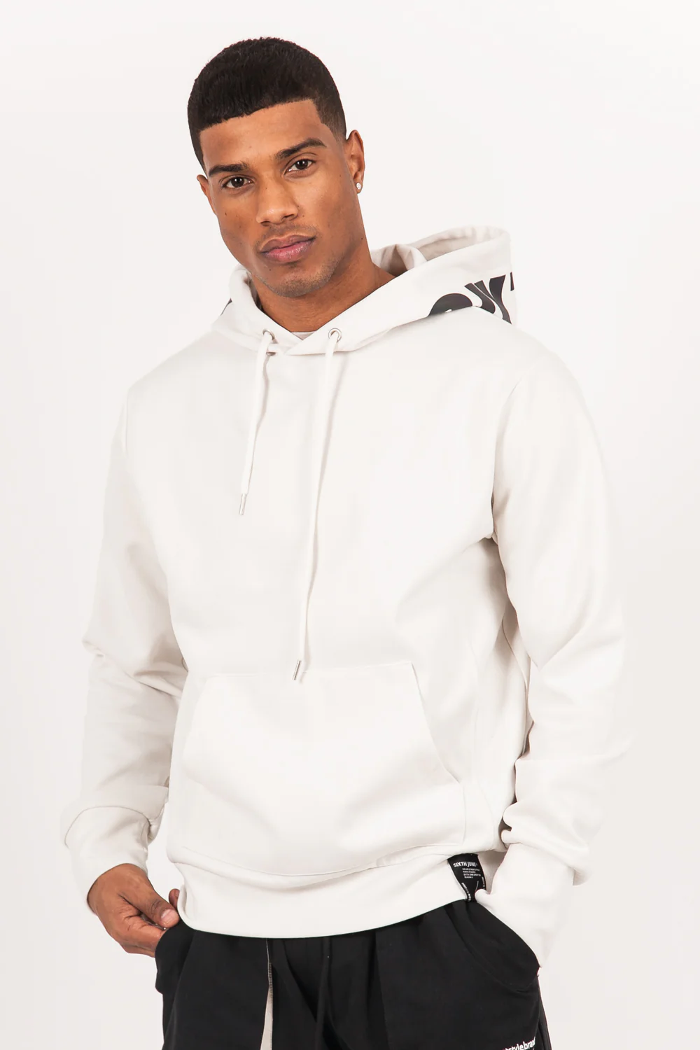 Sweat imprimé pétrole réfléchissant beige - Image 3