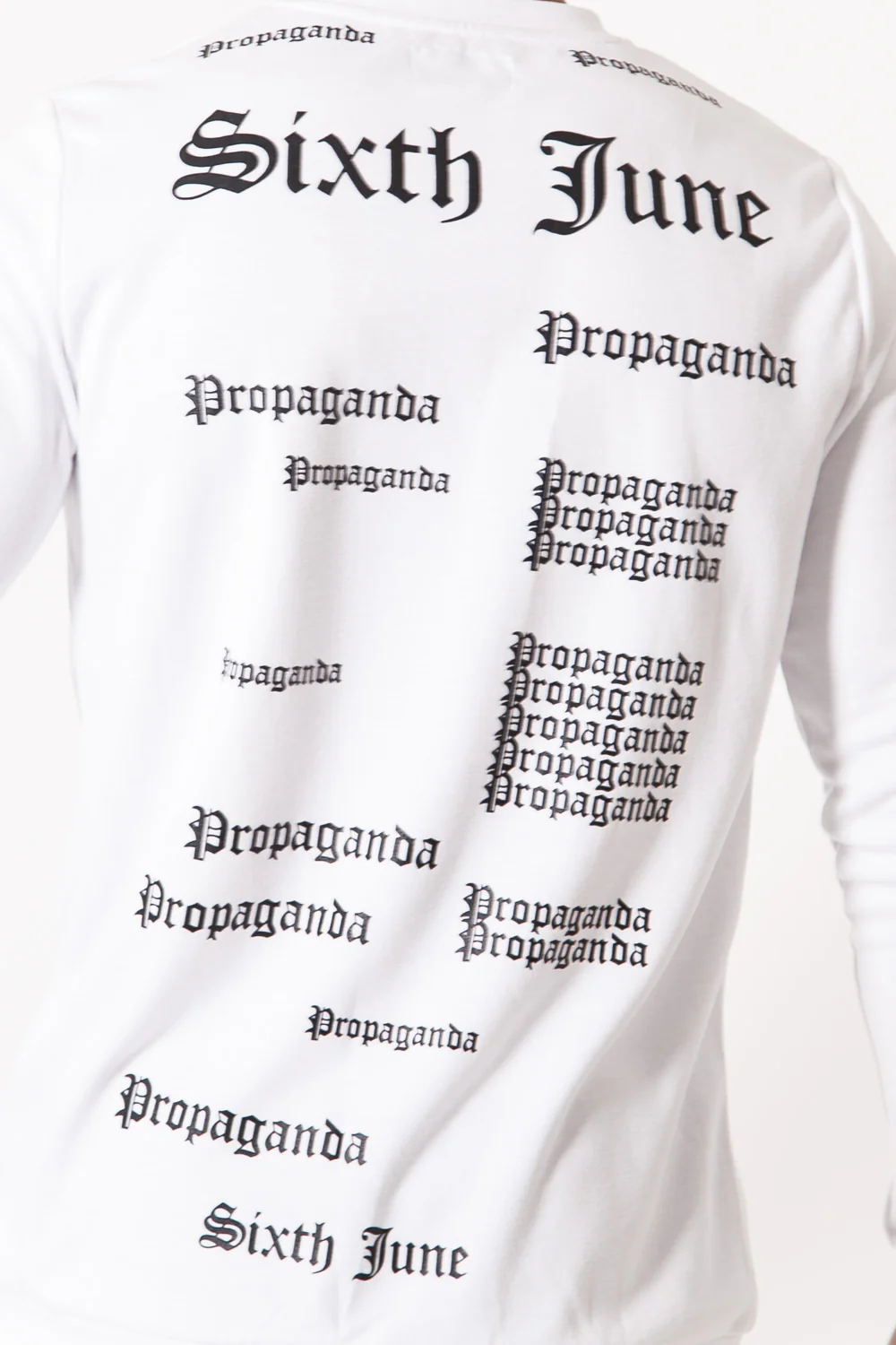 Sweat imprimé propaganda gothic blanc - Image 3