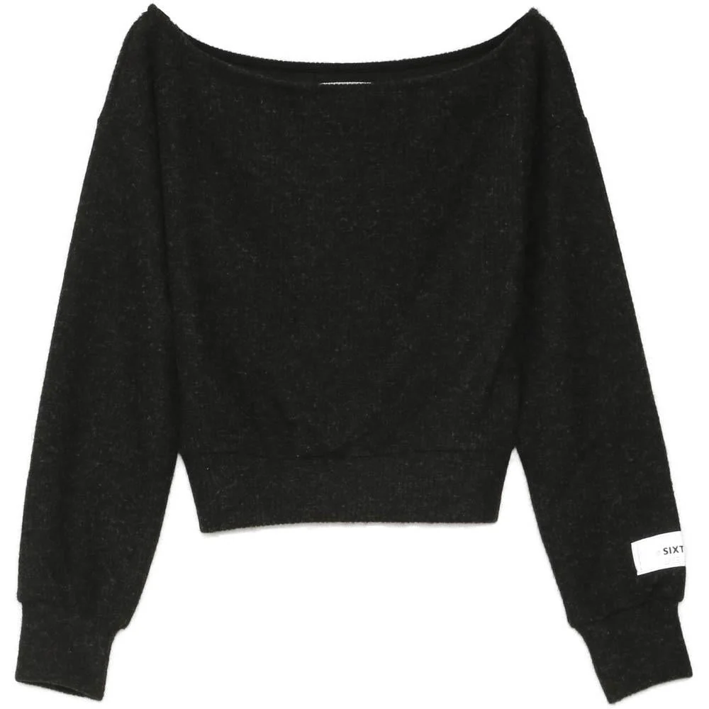 PATCH logo cropped sweatshirt - Image 6
