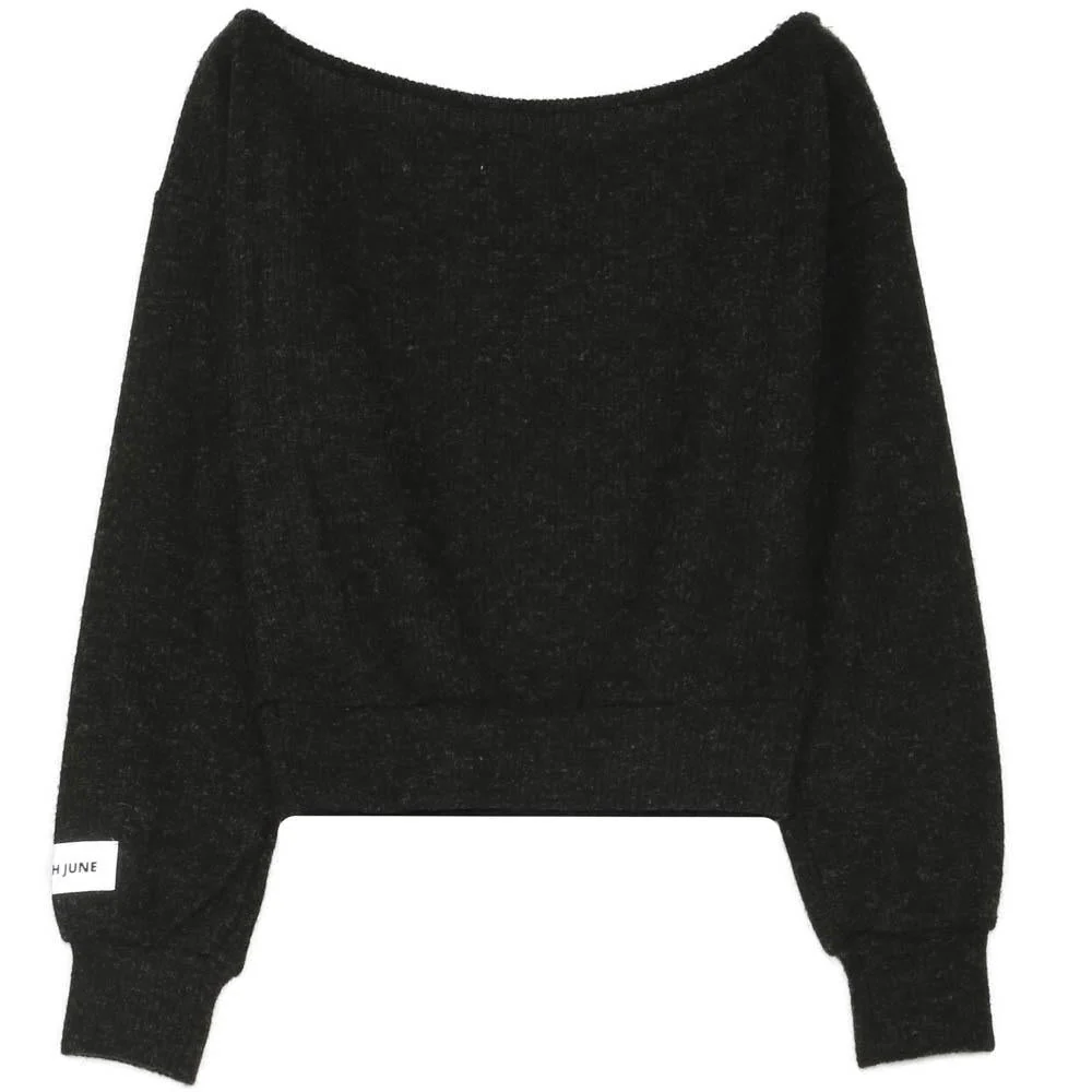 PATCH logo cropped sweatshirt - Image 7