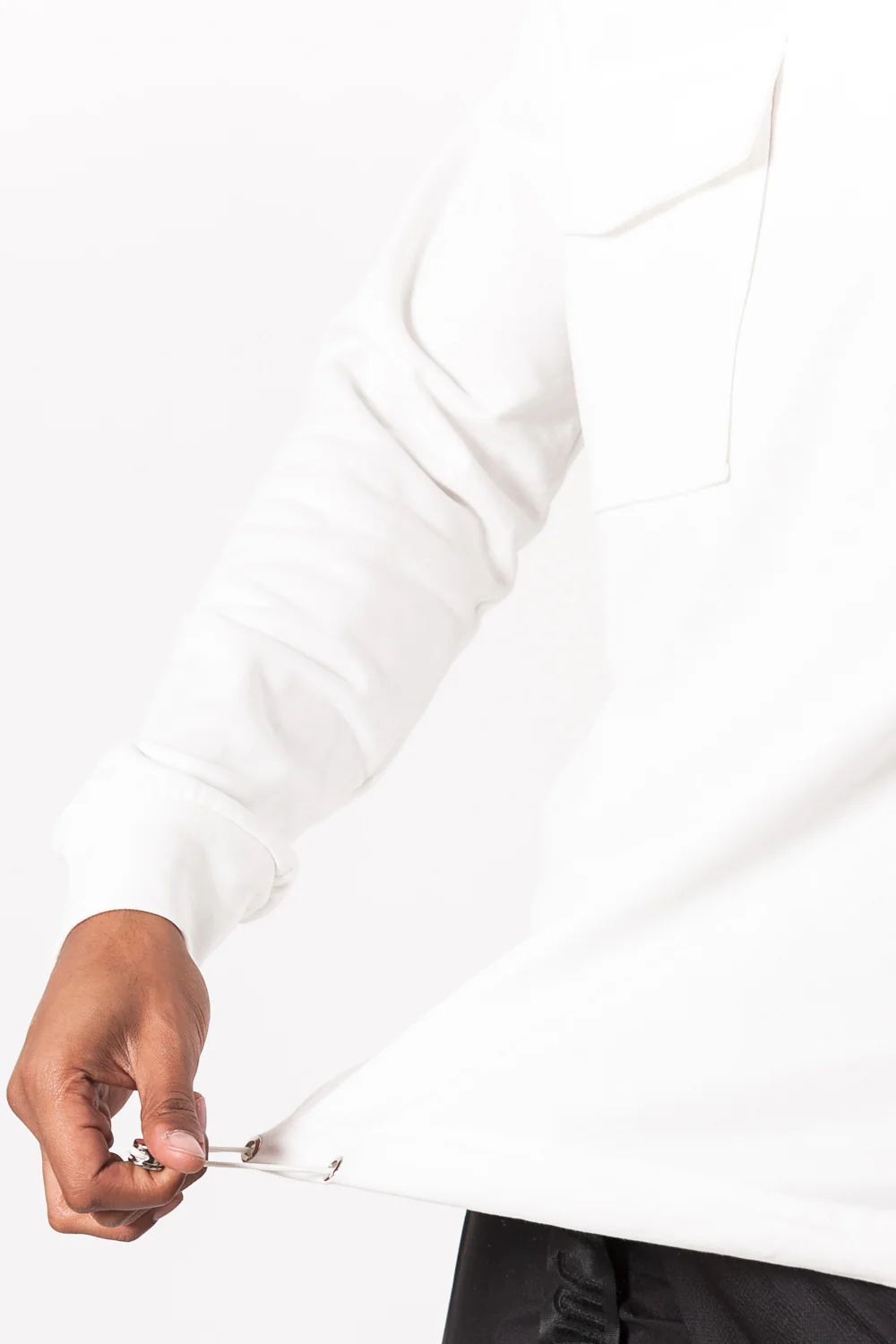 Sweat large élastique blanc cassé - Image 3