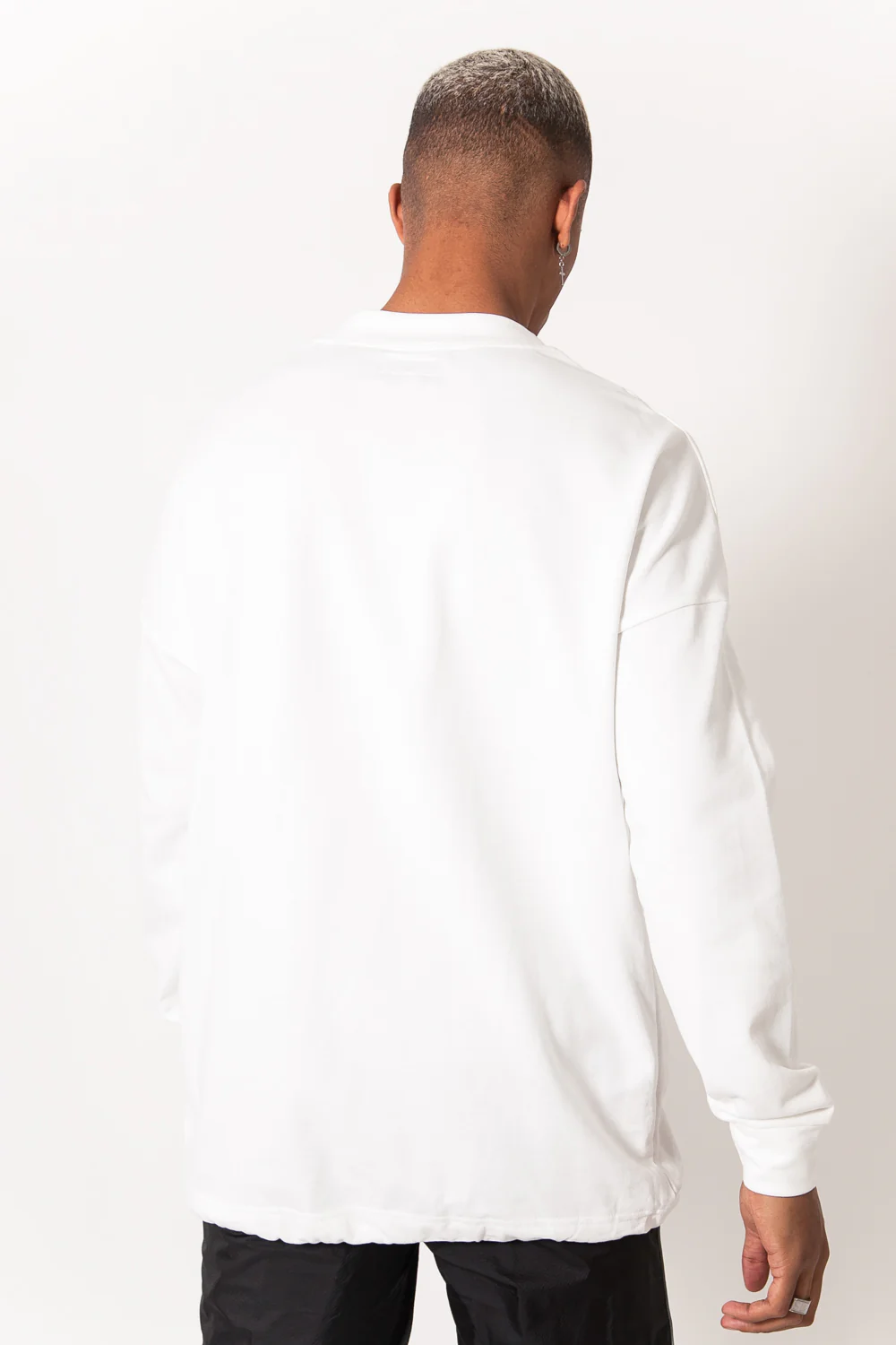 Sweat large élastique blanc cassé - Image 5