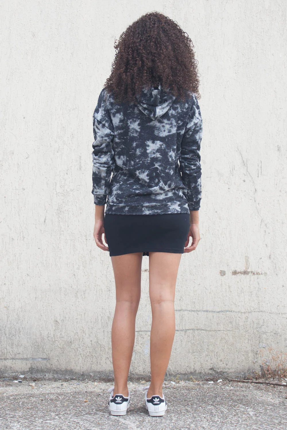 Sweat Monsters Femme Acid wash noir W2186VSW - Image 4