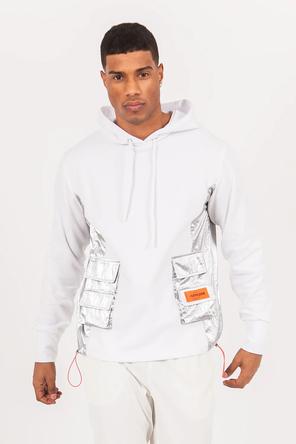 Sweat multi-poches brillantes blanc - Image 2