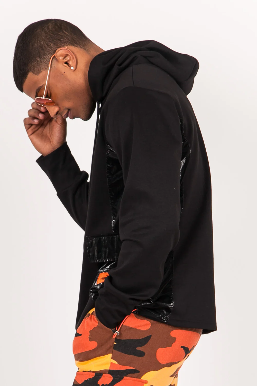 Sweat multi-poches brillantes noir - Image 4