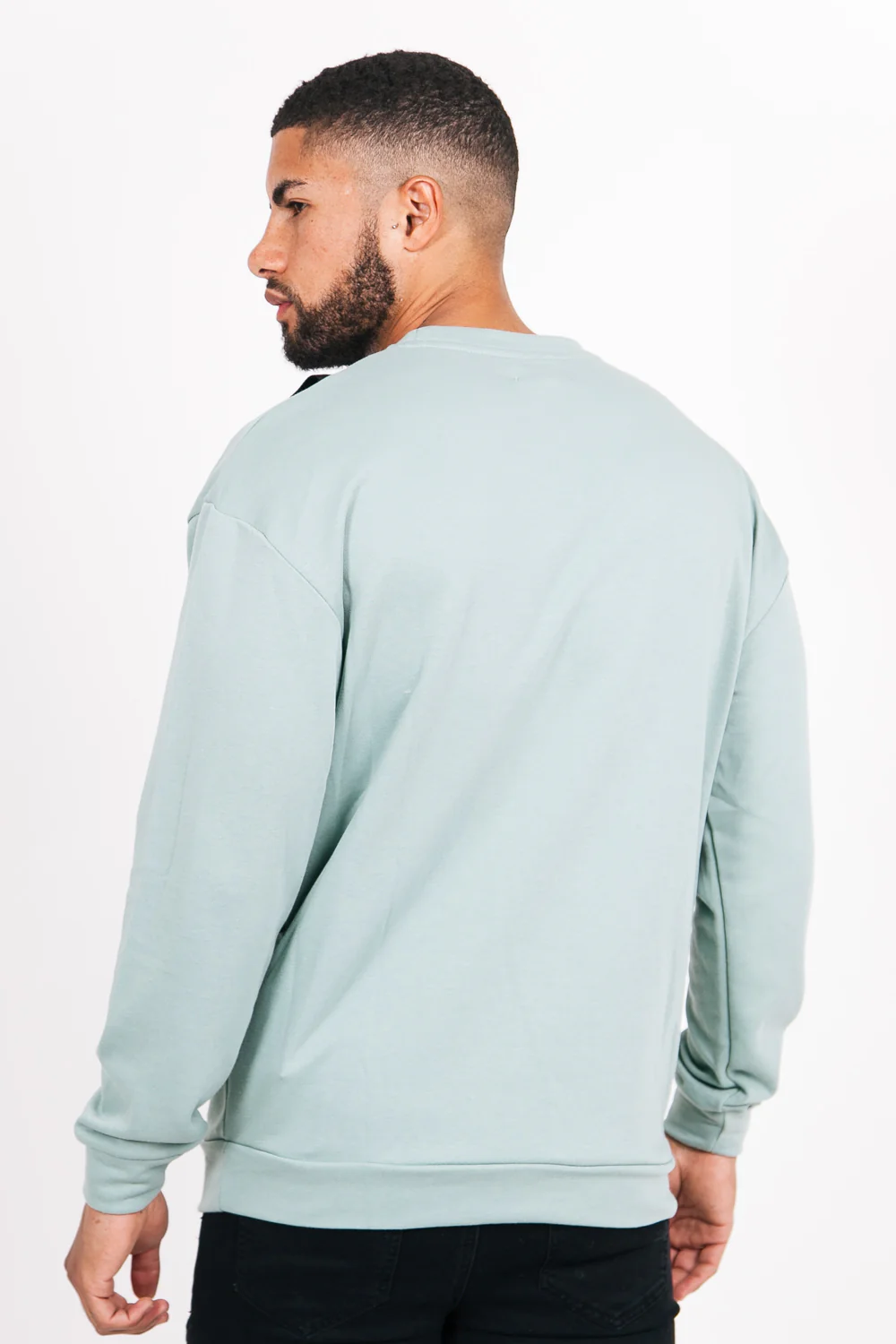 Sweat poche tactique turquoise - Image 4