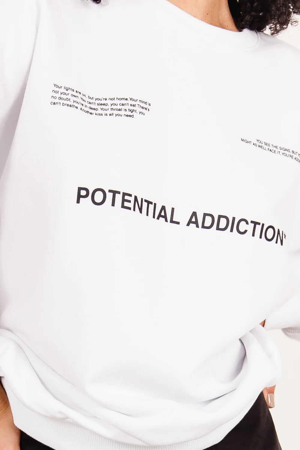 Sweat potential addiction blanc - Image 3
