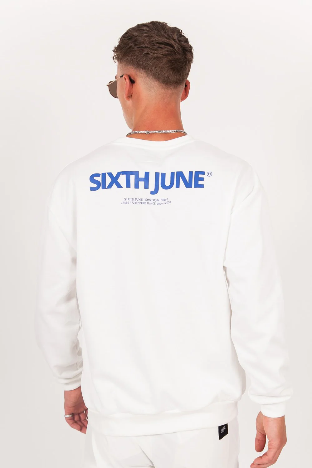 Sweat réfléchissant patch logo blanc - Image 2