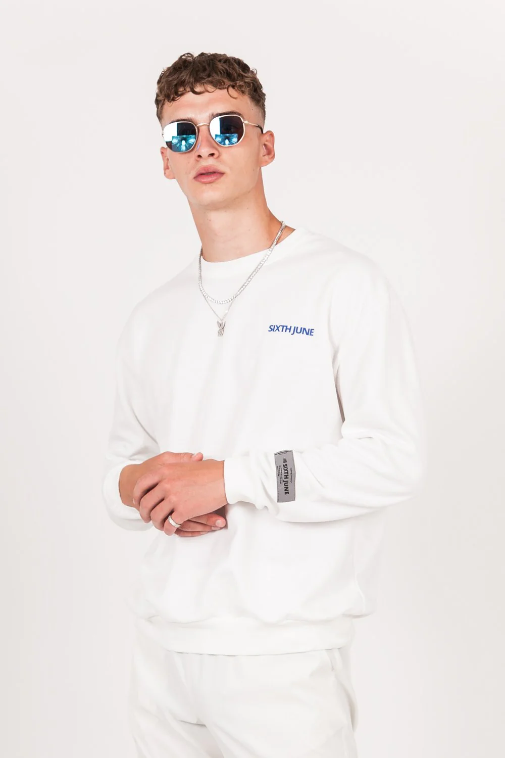 Sweat réfléchissant patch logo blanc - Image 5