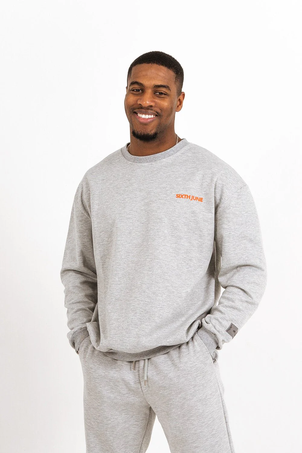 Sweat réfléchissant patch logo Gris - Image 5