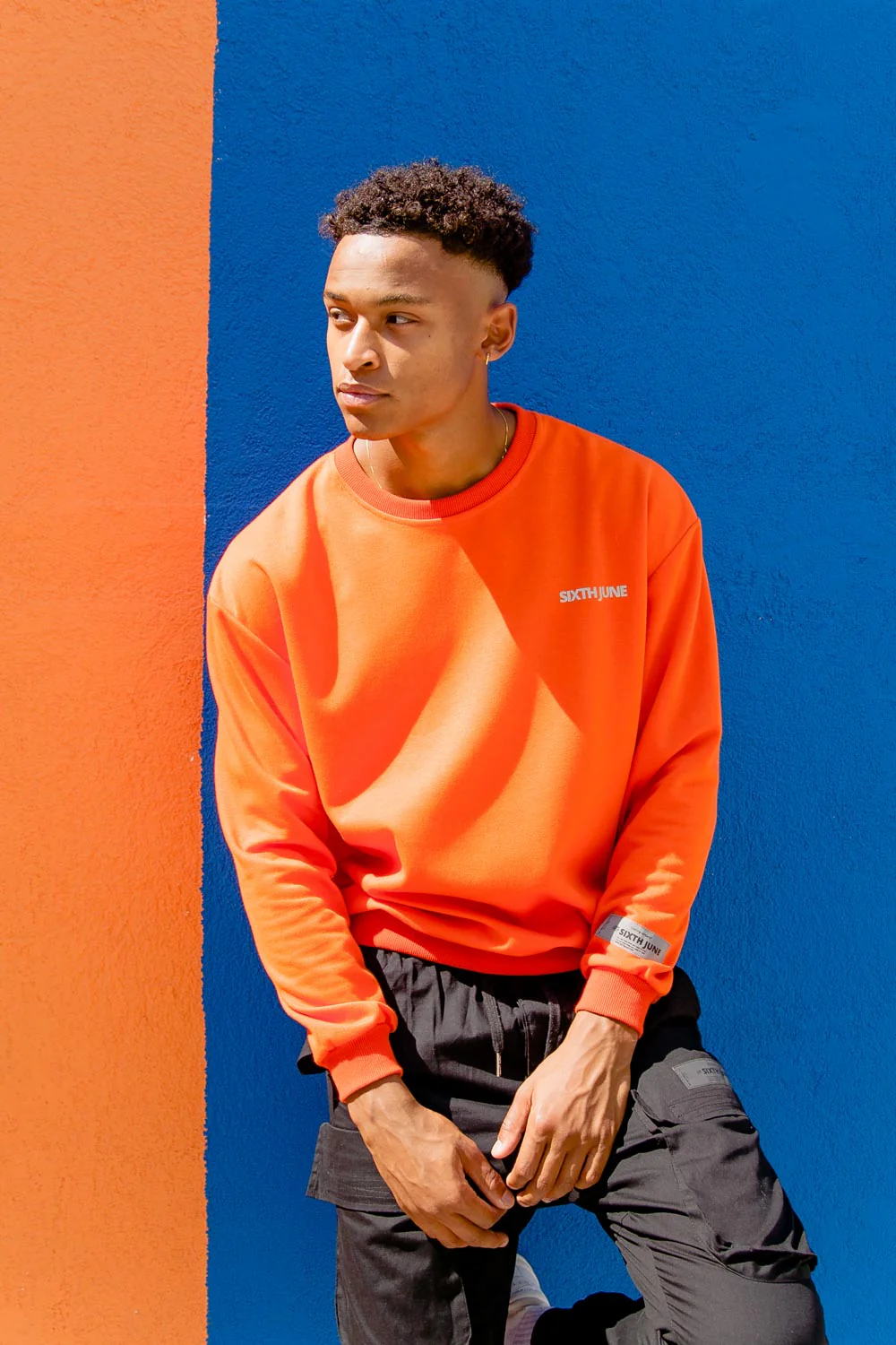 Sweat réfléchissant patch logo orange - Image 6
