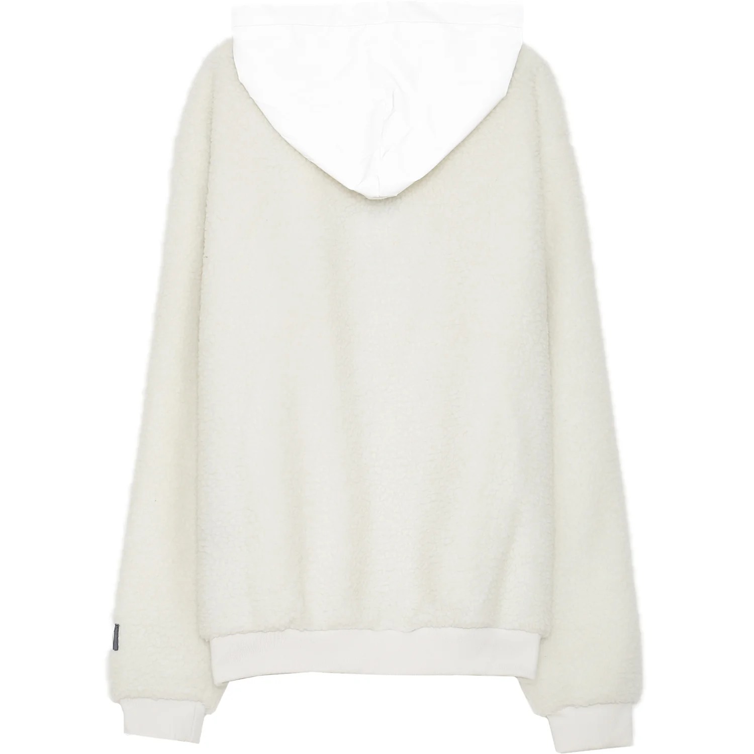 Sweat sherpa poche réfléchissante blanc cassé - Image 12