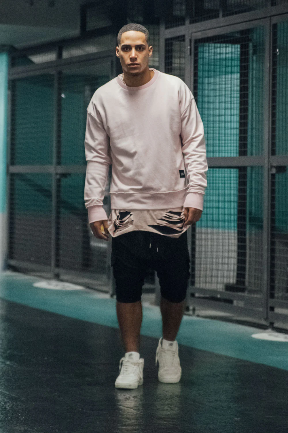 Sweat-shirt uni stone rose M2434CSW - Image 2