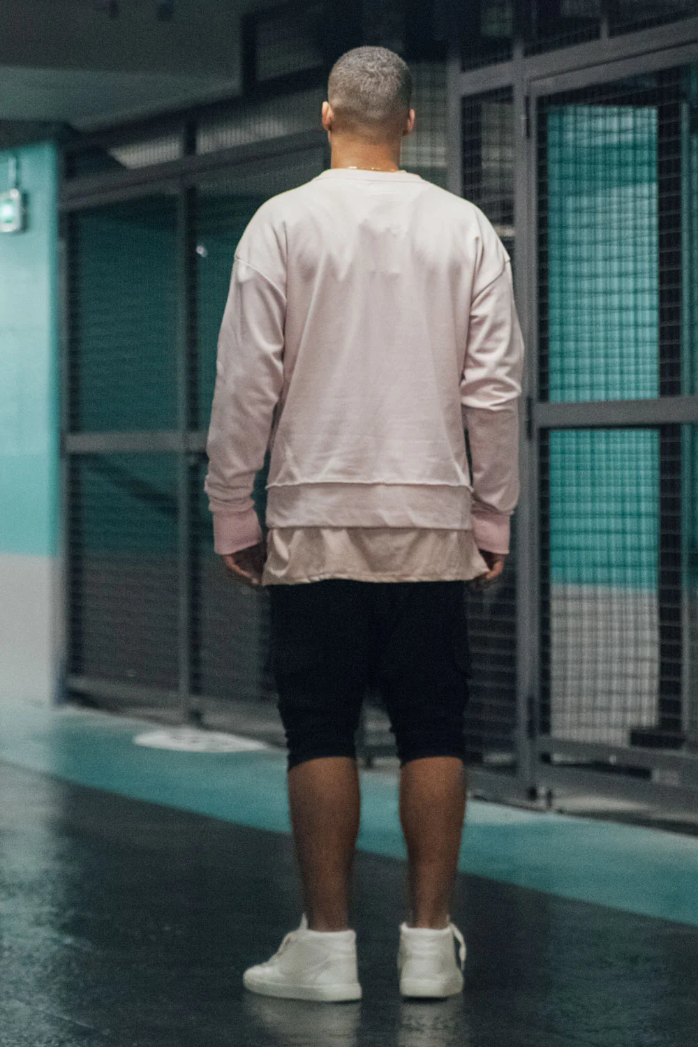Sweat-shirt uni stone rose M2434CSW - Image 3