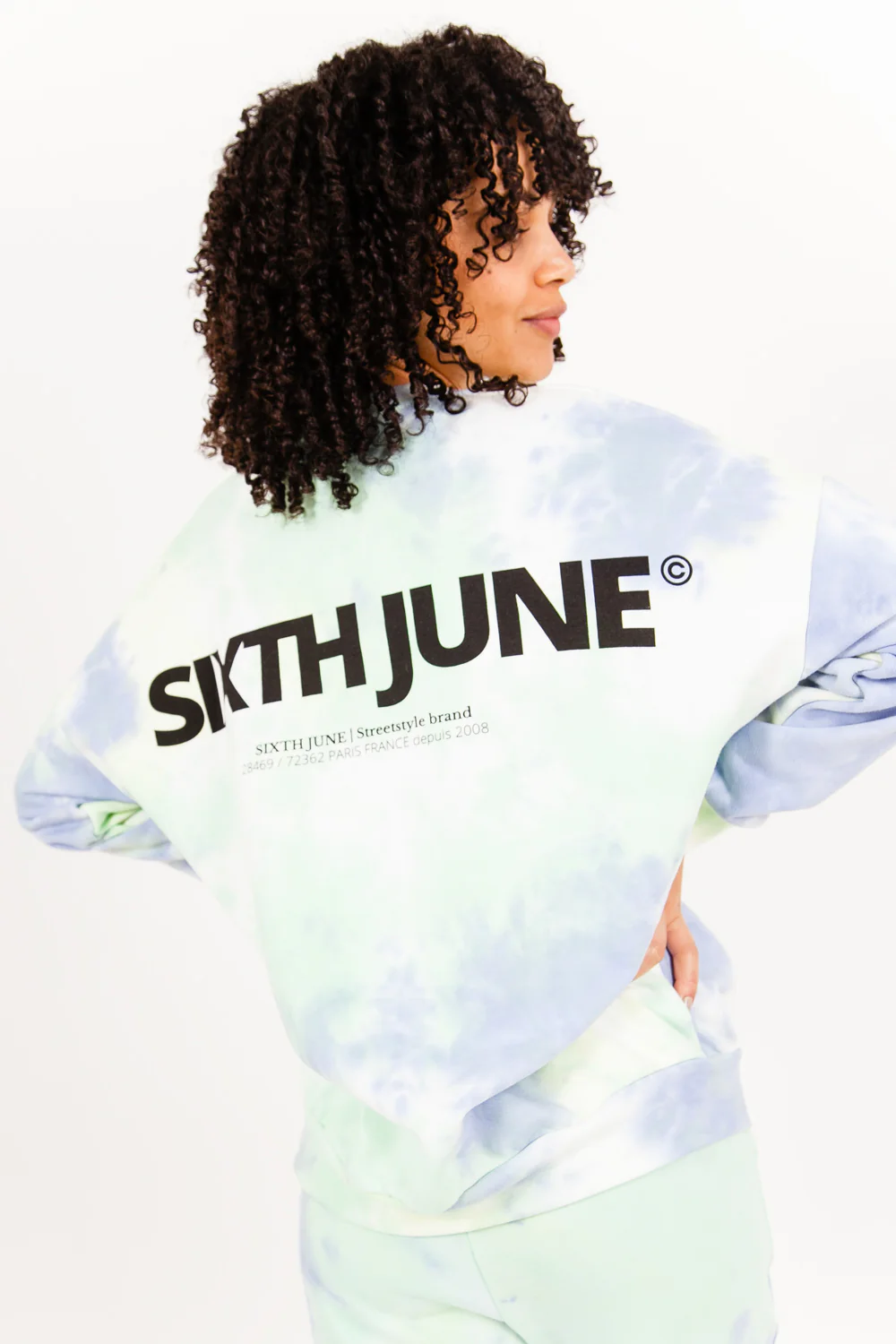 Sweat tie and dye bleu - Image 5