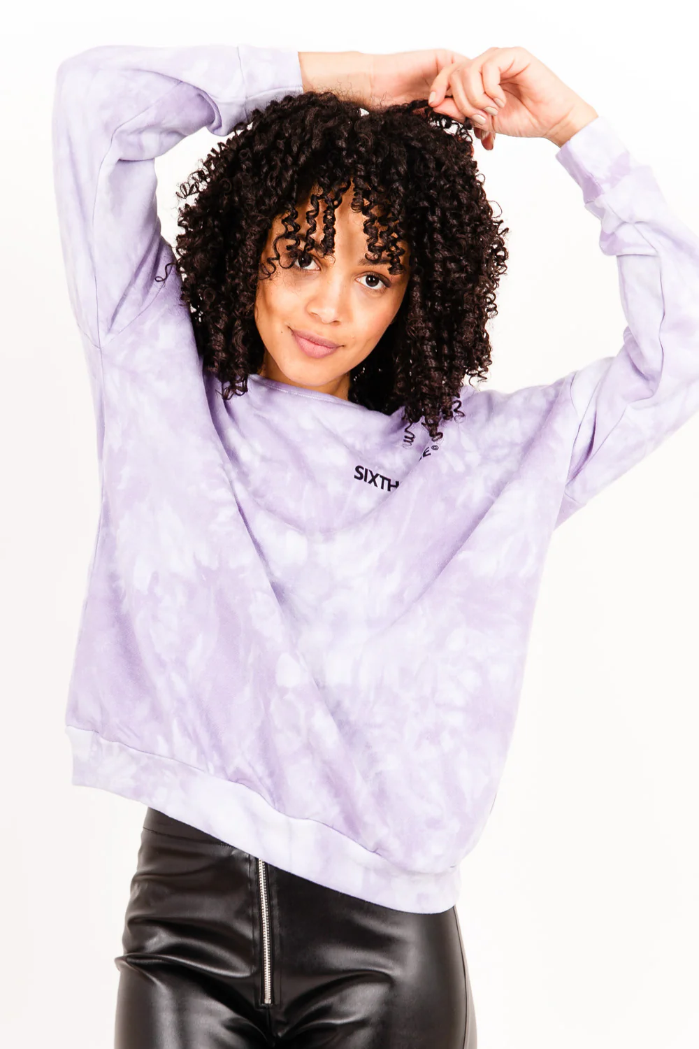 Sweat tie and dye violet - Image 2