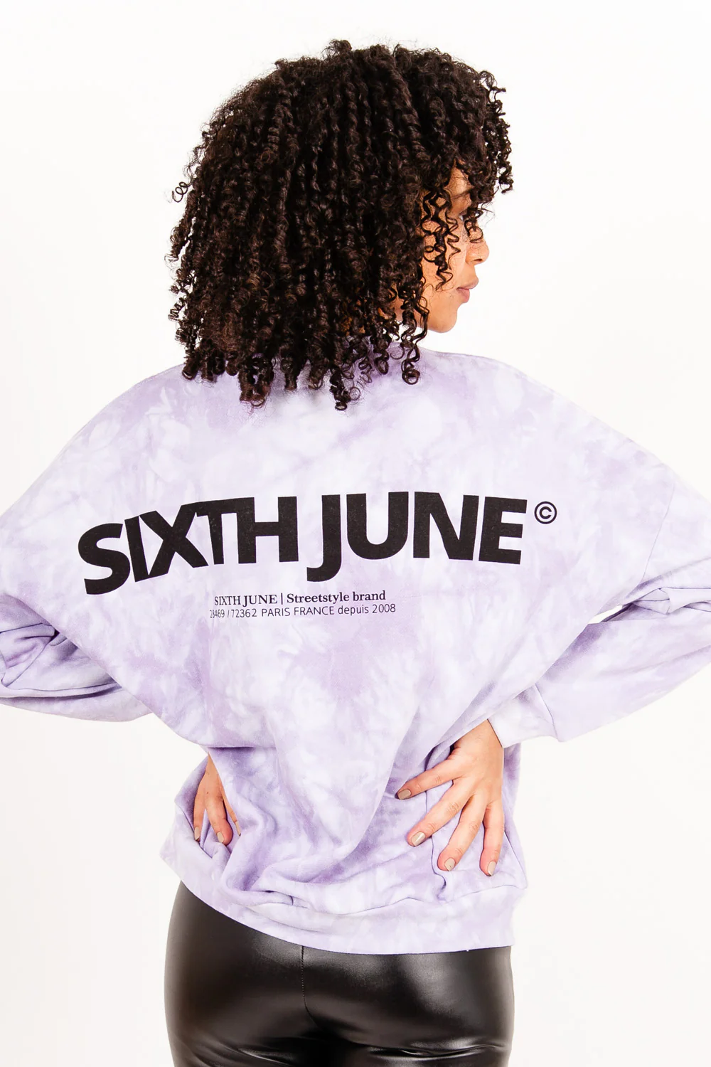 Sweat tie and dye violet - Image 5