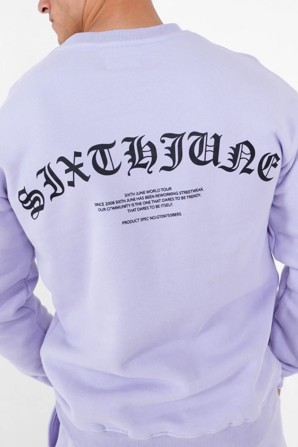 Sweat logo gothique Violet clair - Image 3