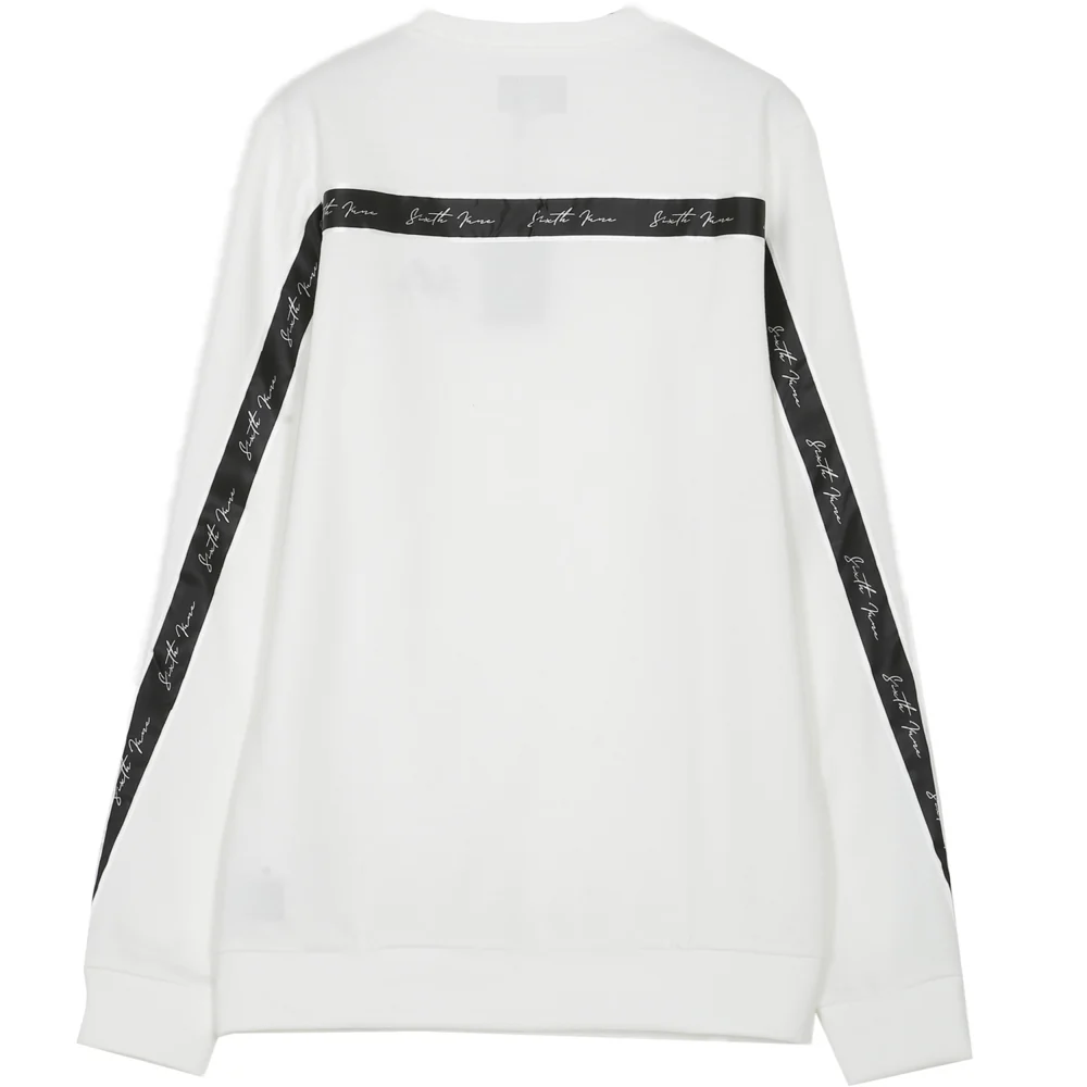 Sweatshirt bande dos blanc - Image 8