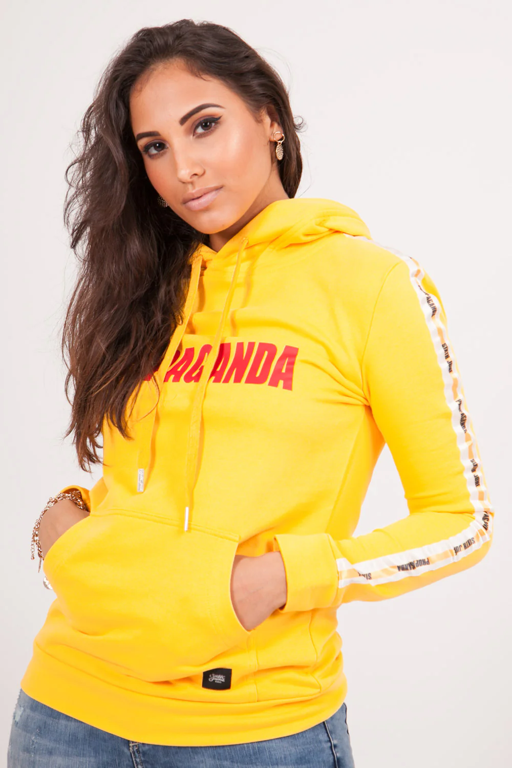 Sweatshirt bandes Propaganda jaune - Image 2