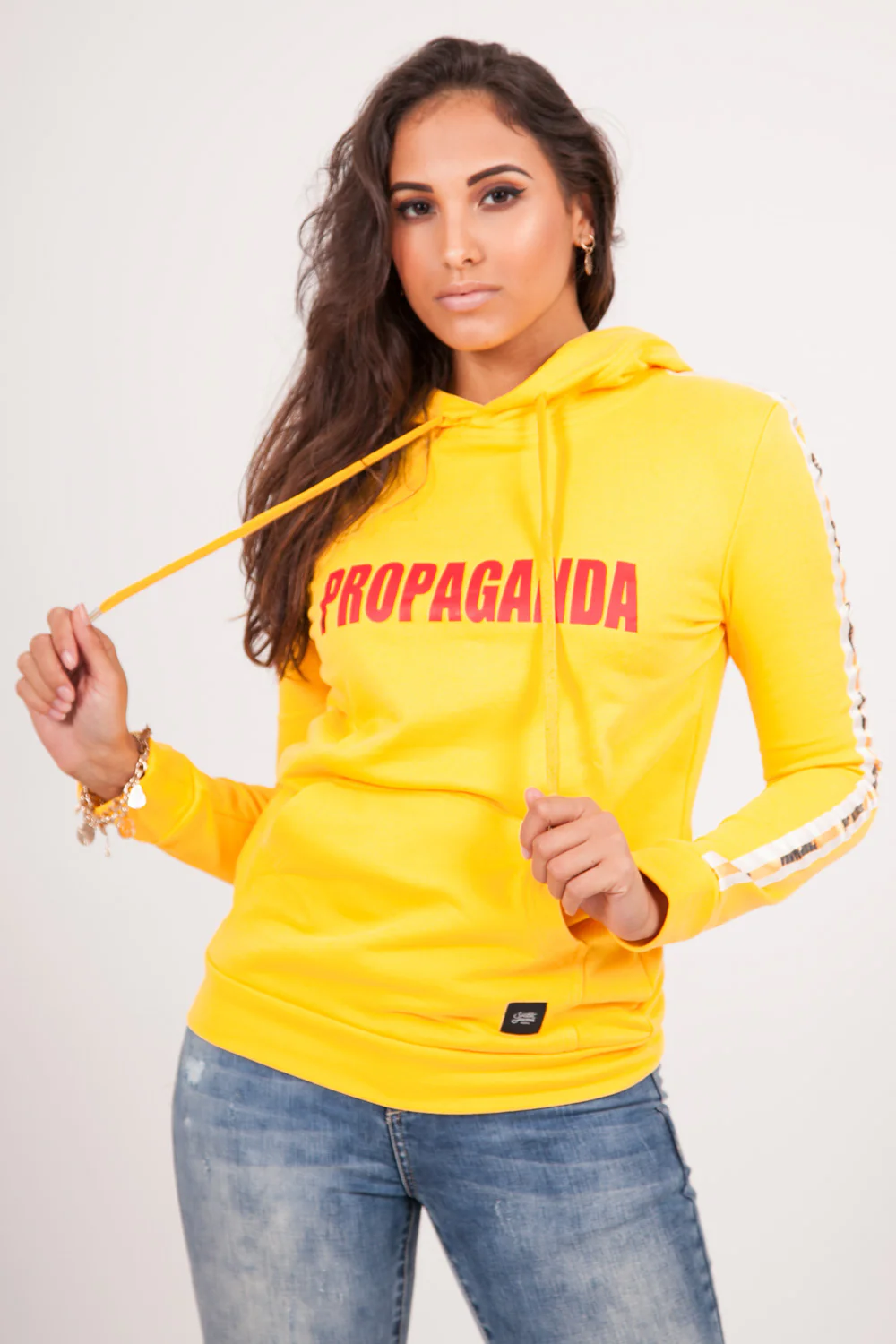 Sweatshirt bandes Propaganda jaune - Image 3